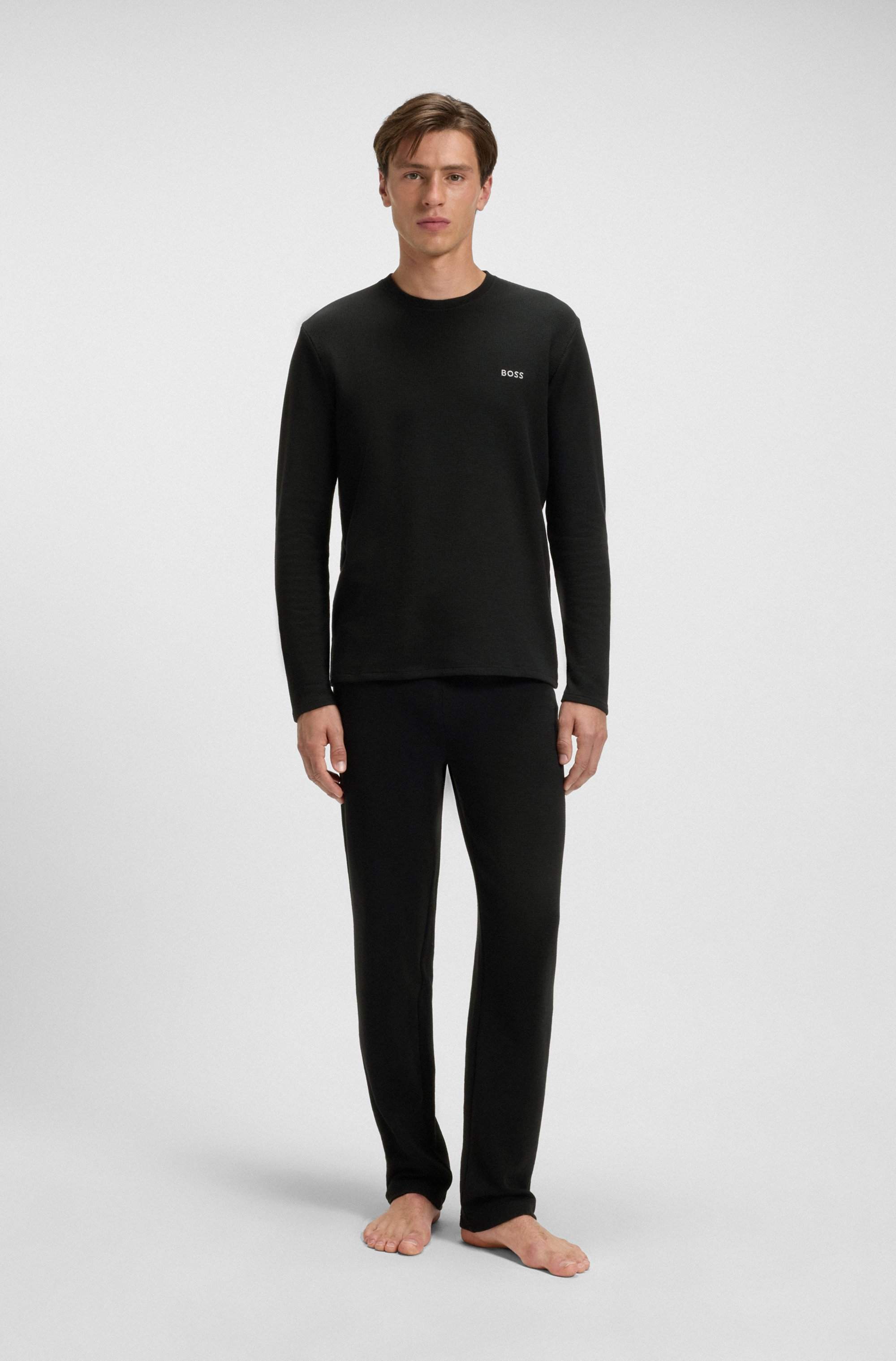 Ottoman pyjama T-shirt with embroidered logo