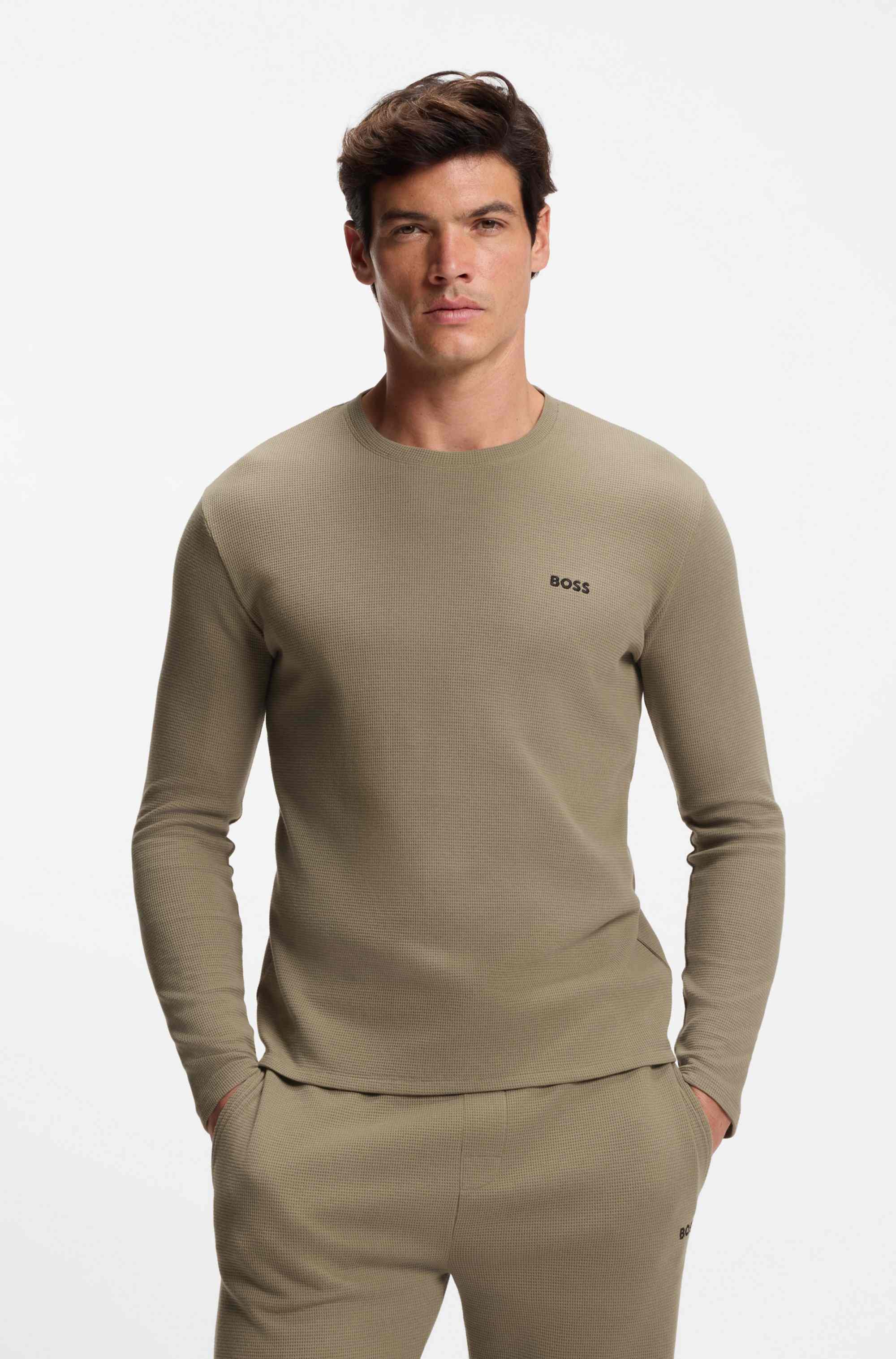 Ottoman pyjama T-shirt with embroidered logo