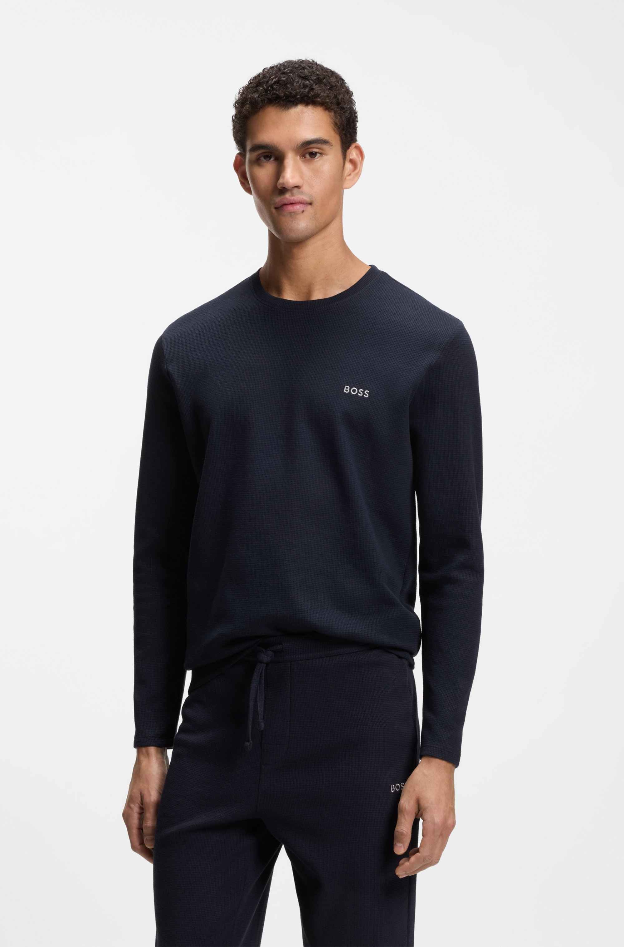 Ottoman pyjama T-shirt with embroidered logo