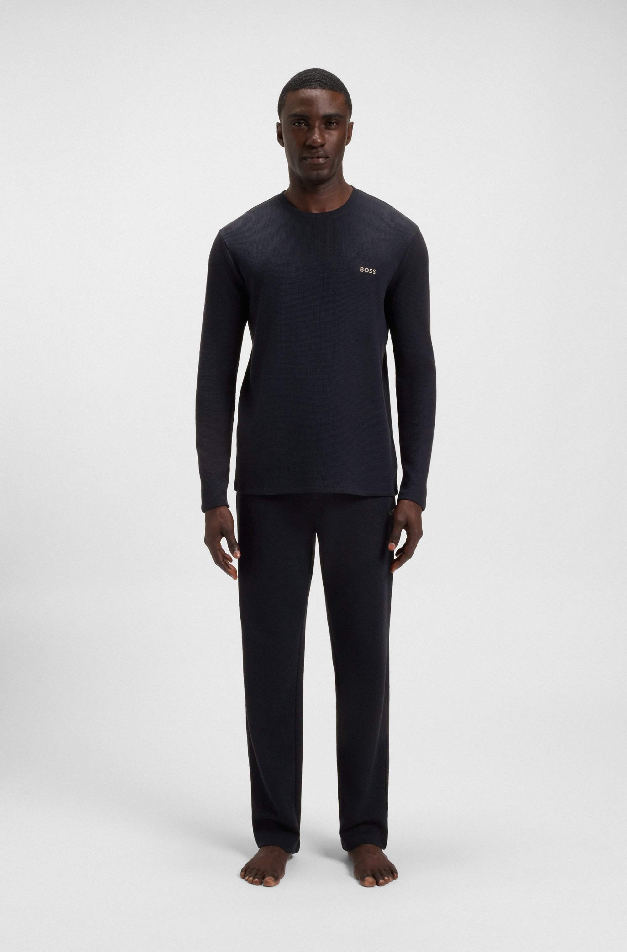 Ottoman pyjama T-shirt with embroidered logo