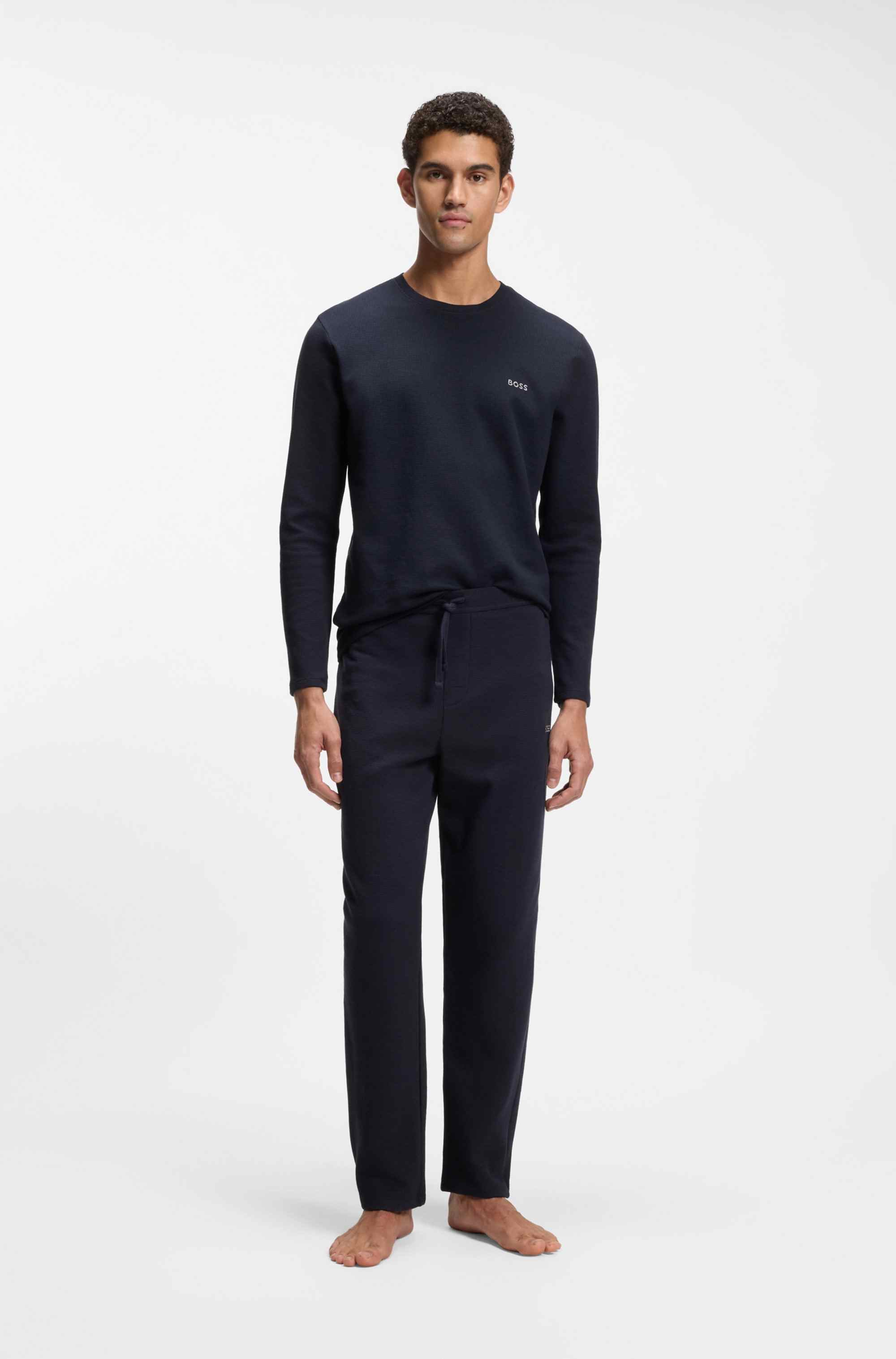 Ottoman pyjama T-shirt with embroidered logo