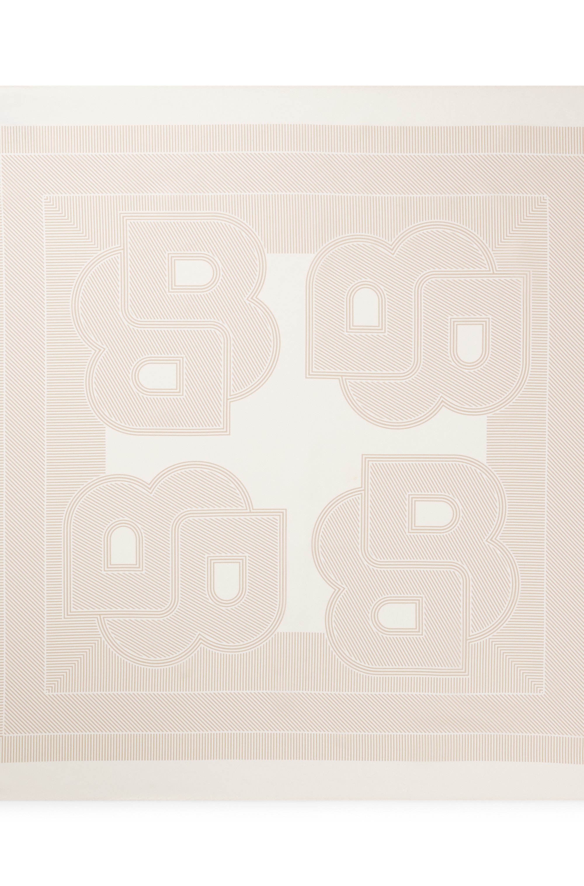 Italian-made scarf in printed silk twill