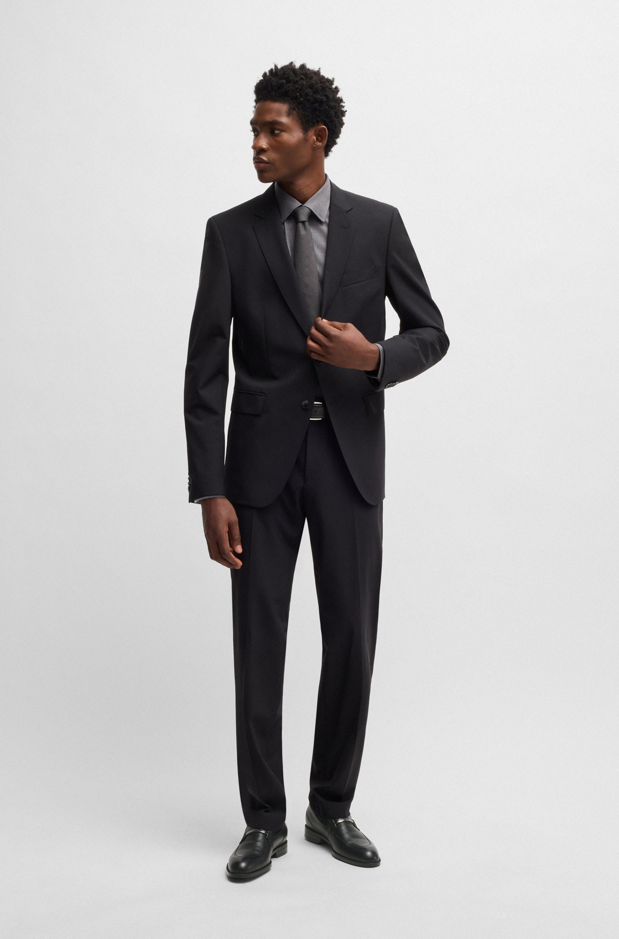 Printed-leather loafers with branded hardware trim