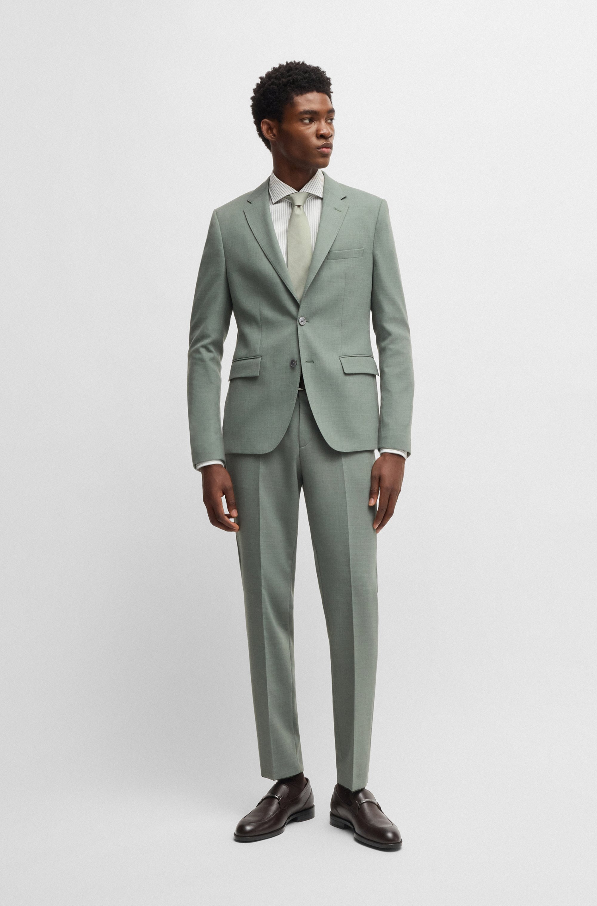 Printed-leather loafers with branded hardware trim