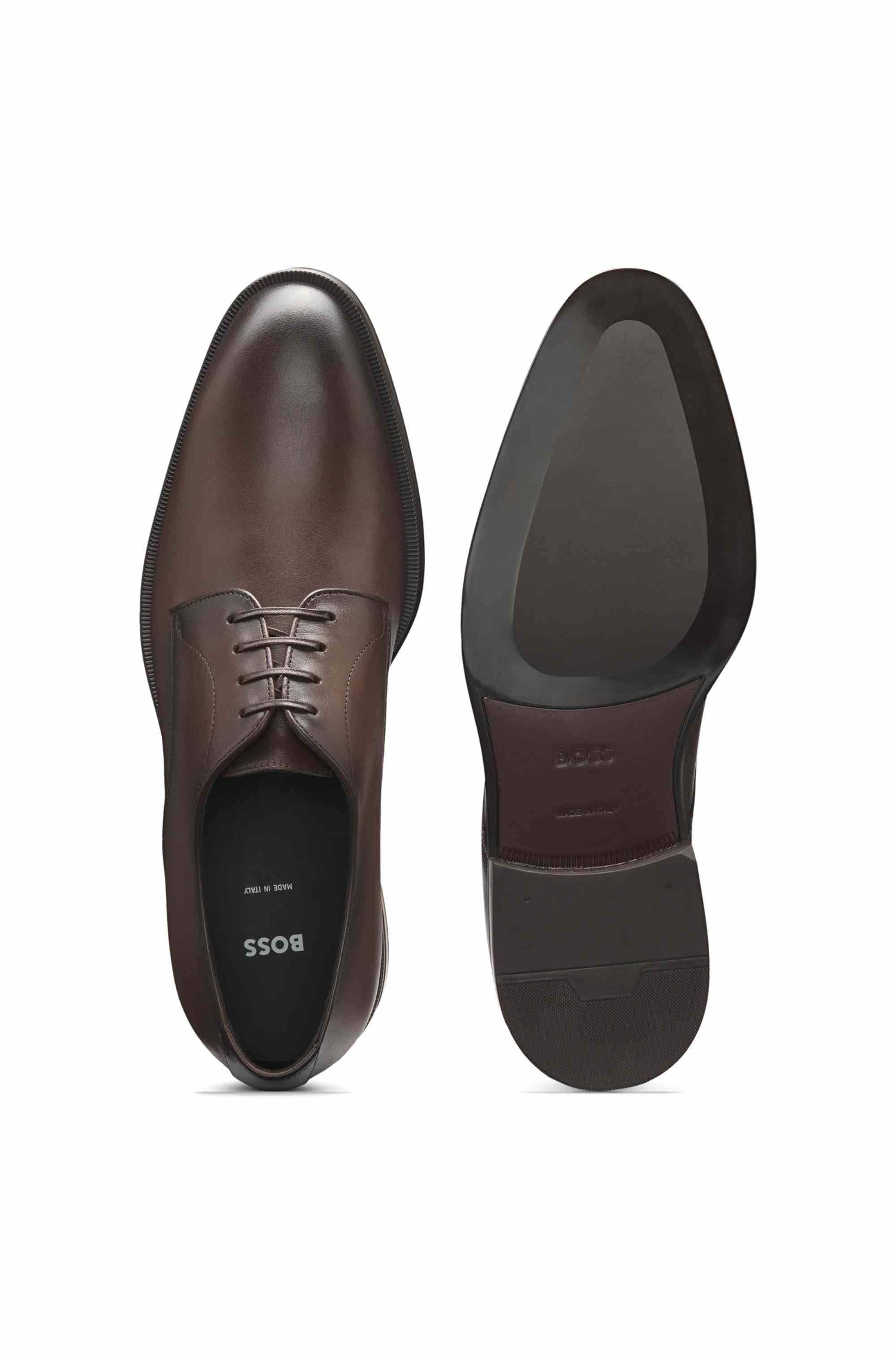 Italian-made Derby shoes in leather