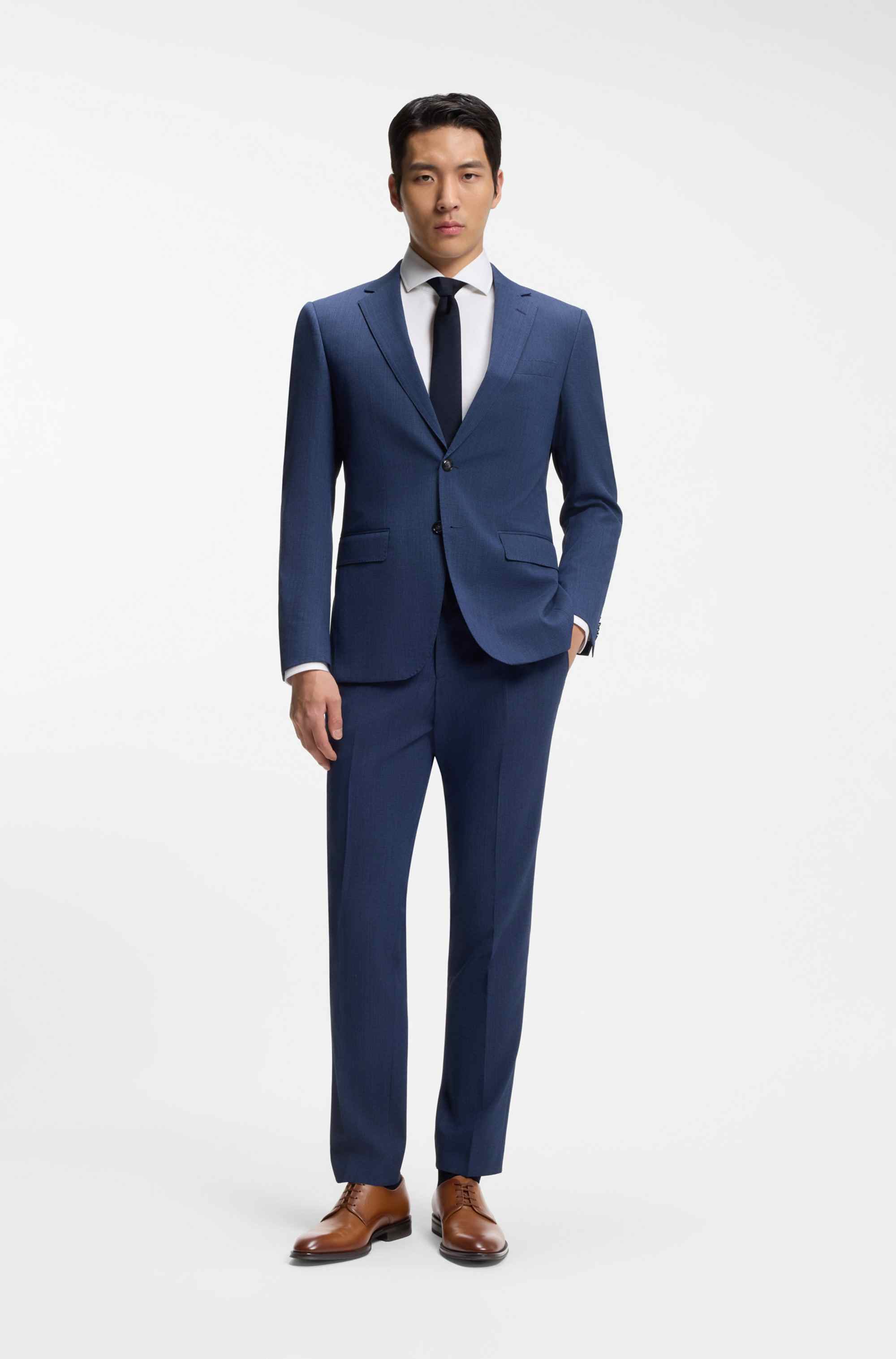 Italian-made Derby shoes in leather