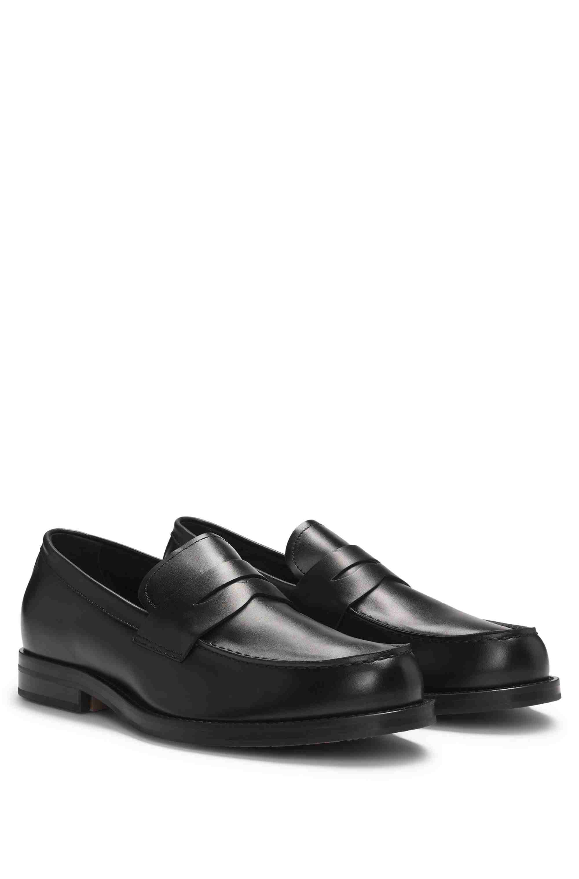 Dressletic slip-on penny loafers in leather