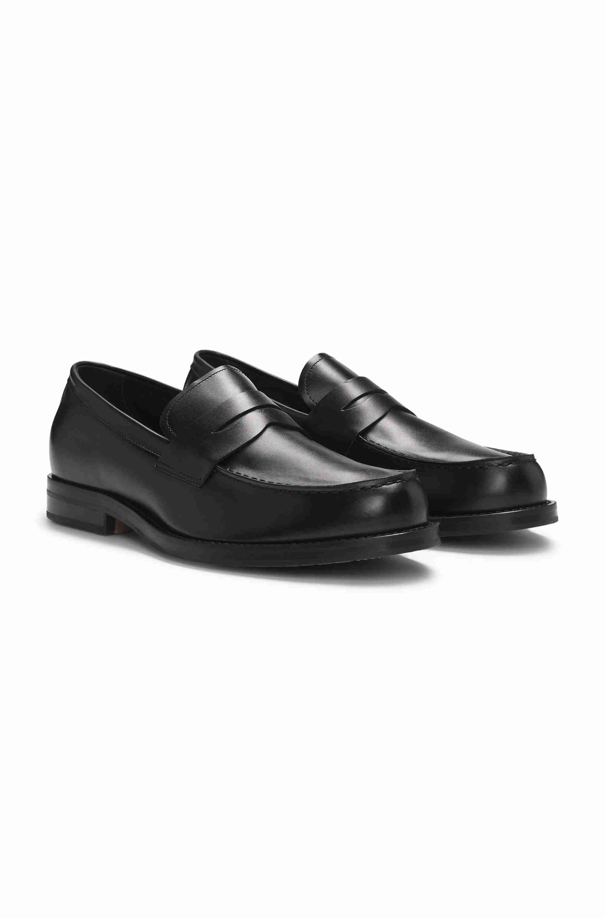 Dressletic slip-on penny loafers in leather