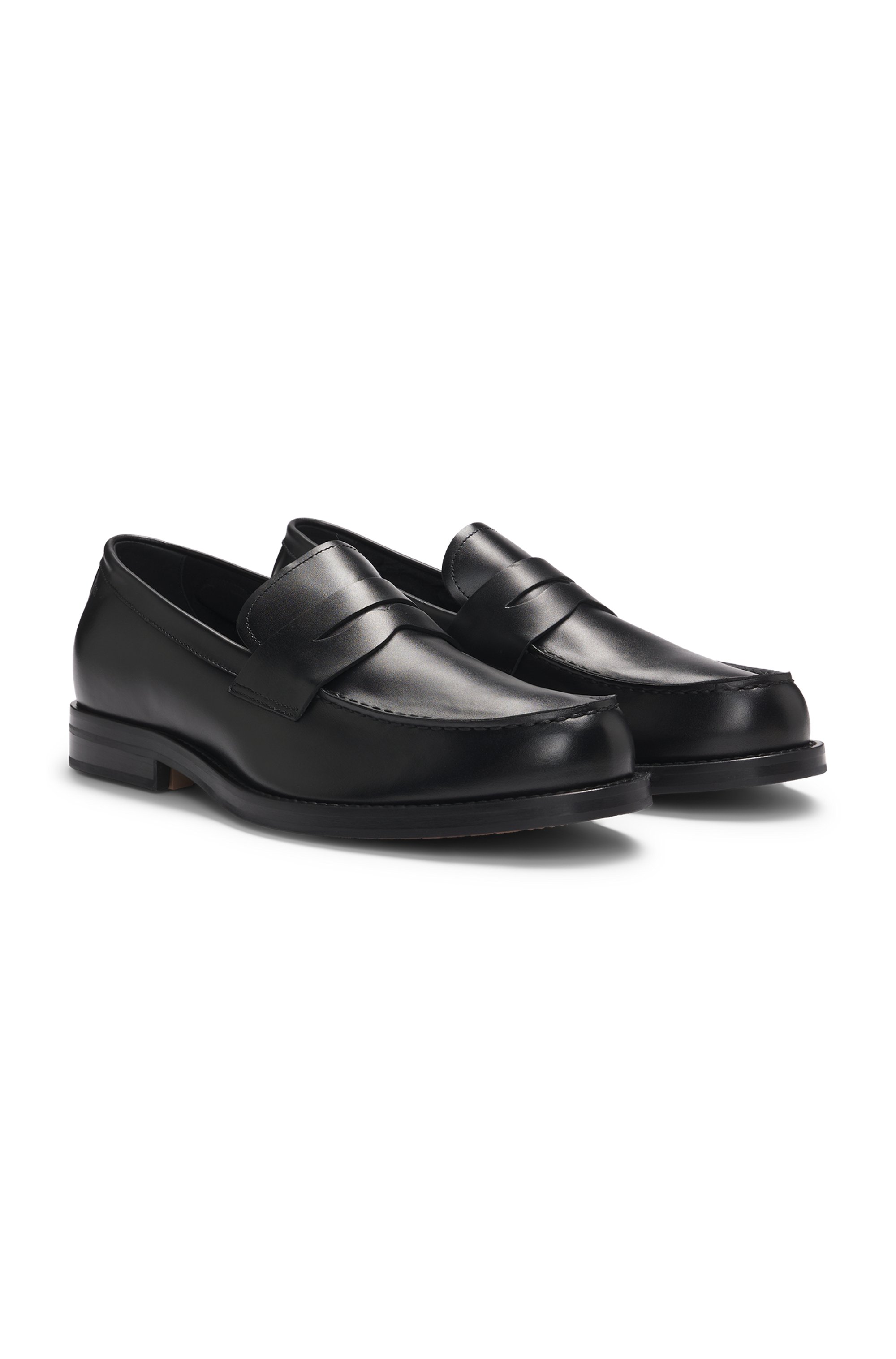 Dressletic slip-on penny loafers in leather