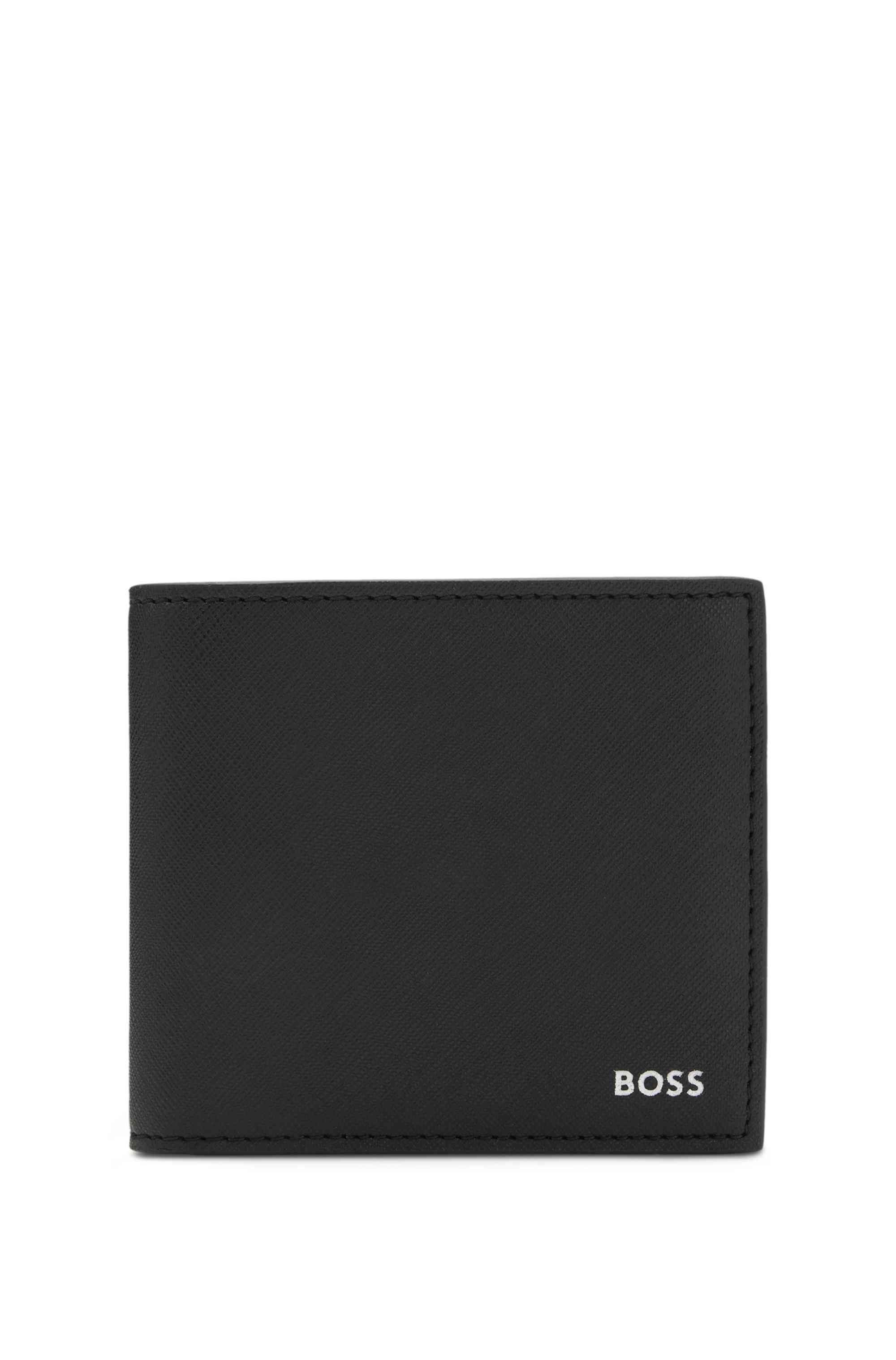 Wallet with silver-foil logo