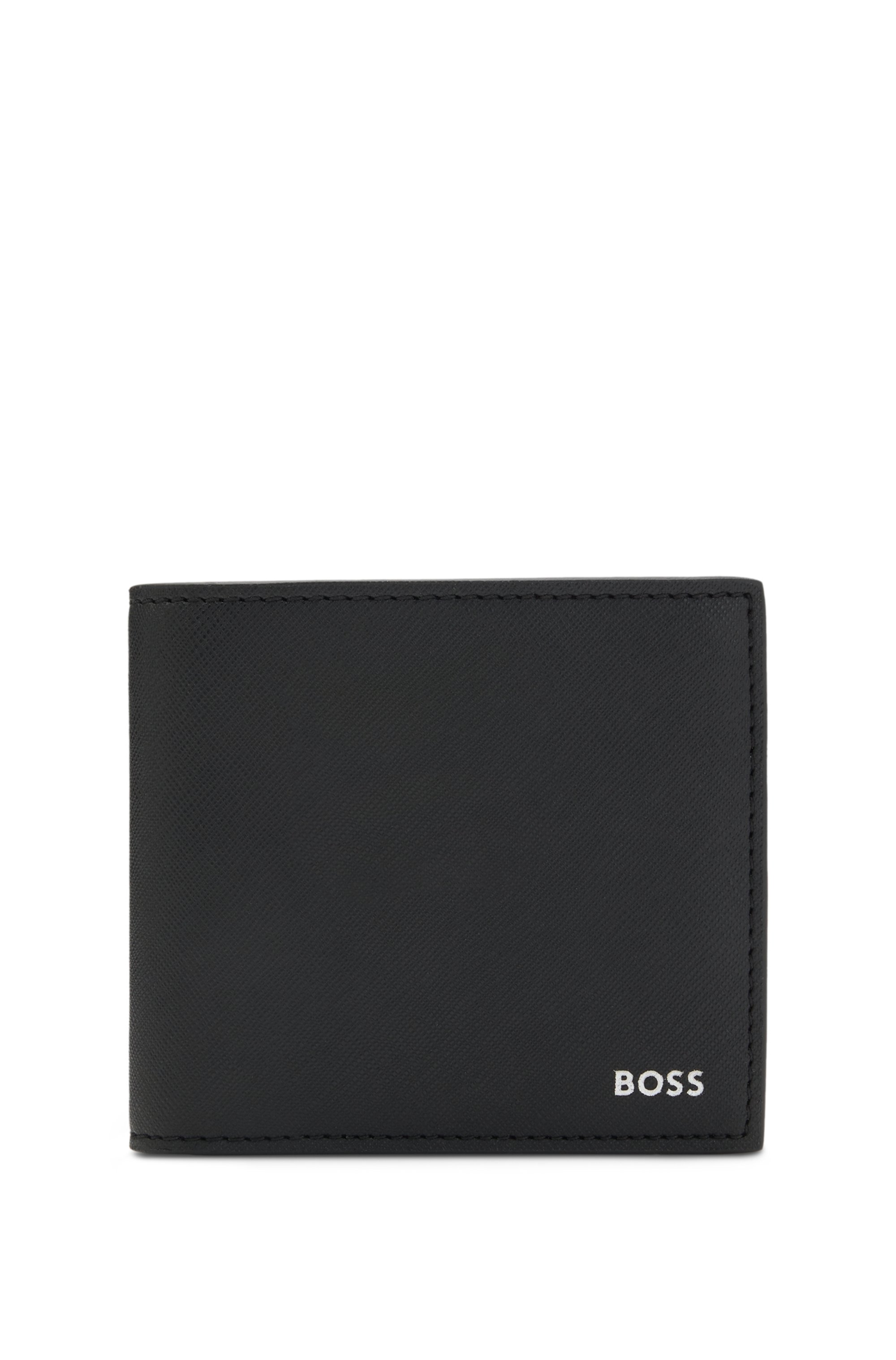 Wallet with silver-foil logo