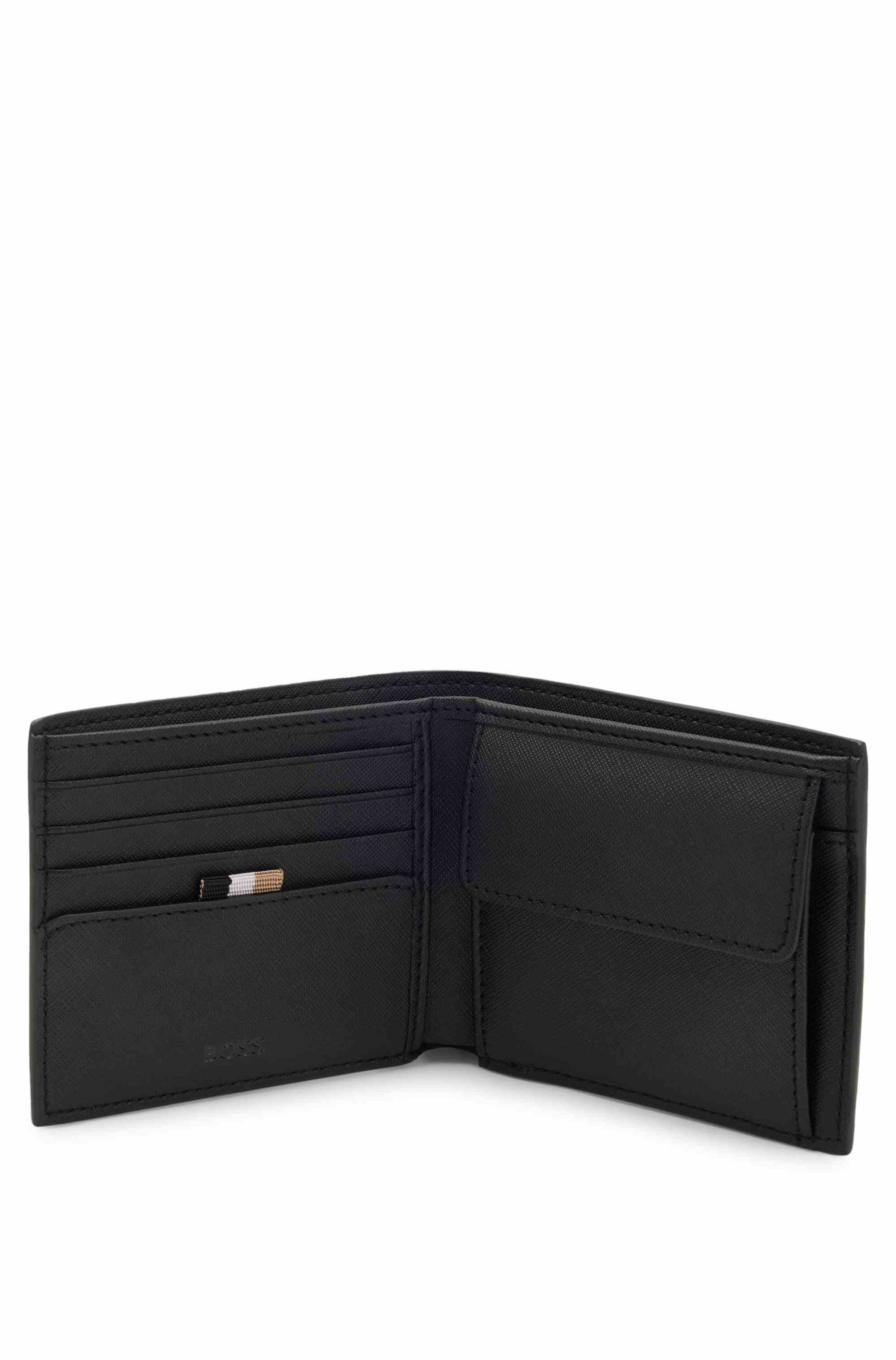 Bifold wallet with signature details