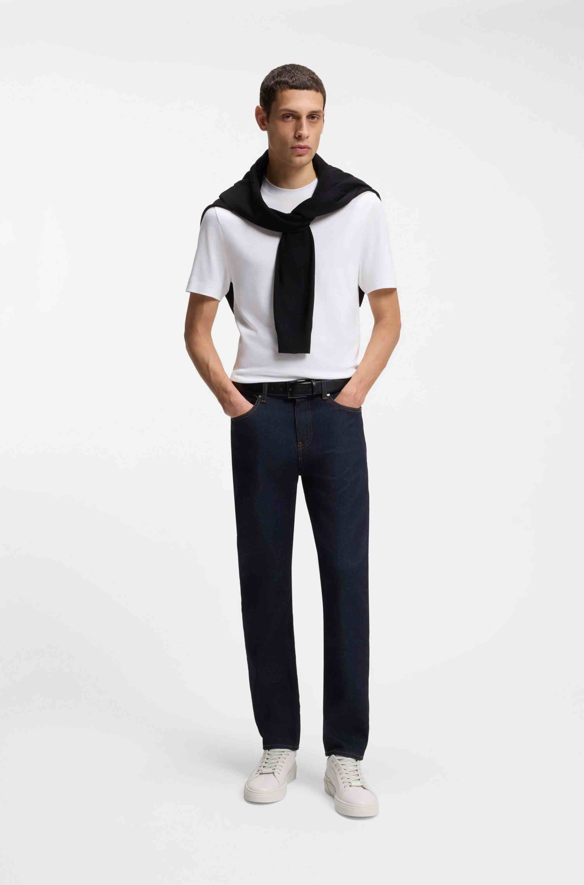 Gary trainers with leather uppers