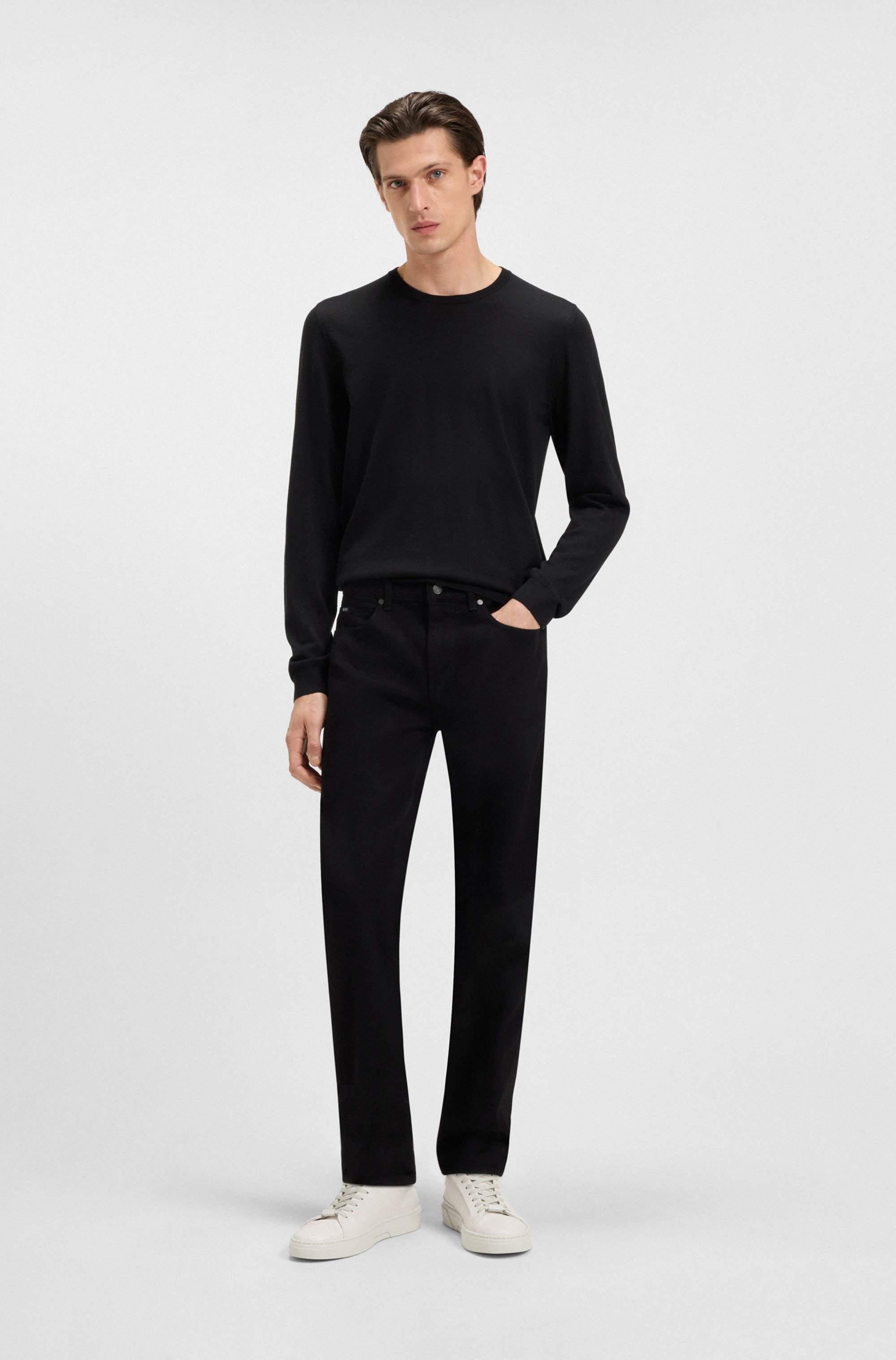 Gary trainers in leather with rubber sole