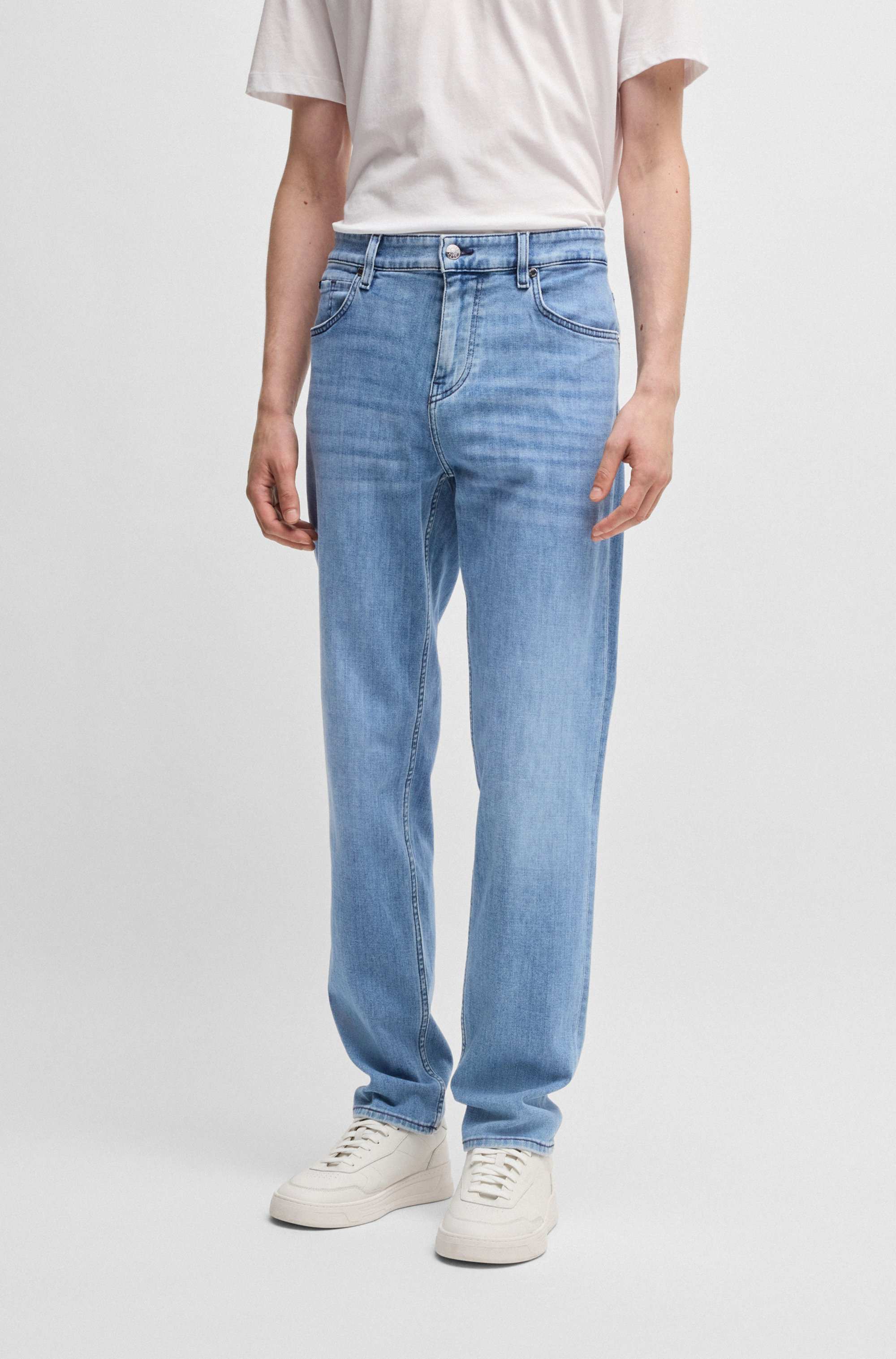 Maine regular-fit jeans in super-soft blue denim