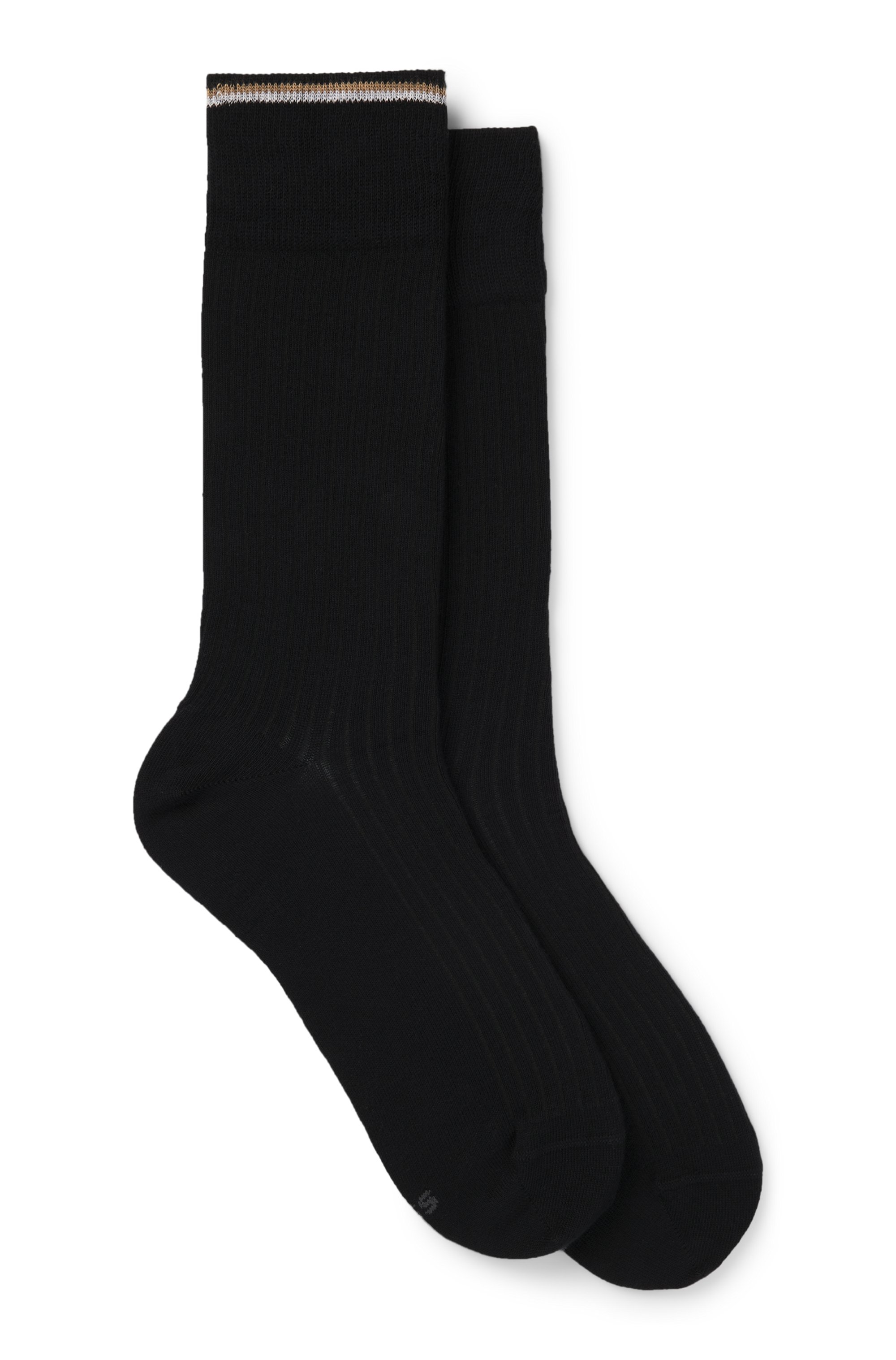 Two-pack of regular-length cotton-blend socks