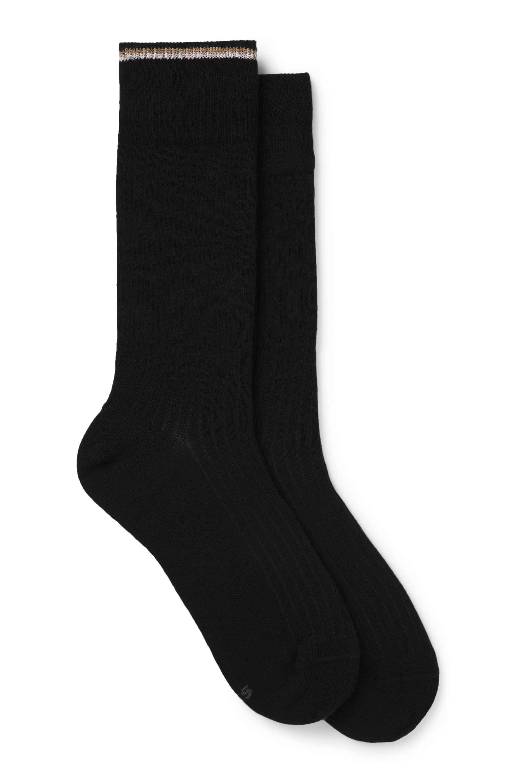 Two-pack of regular-length cotton-blend socks