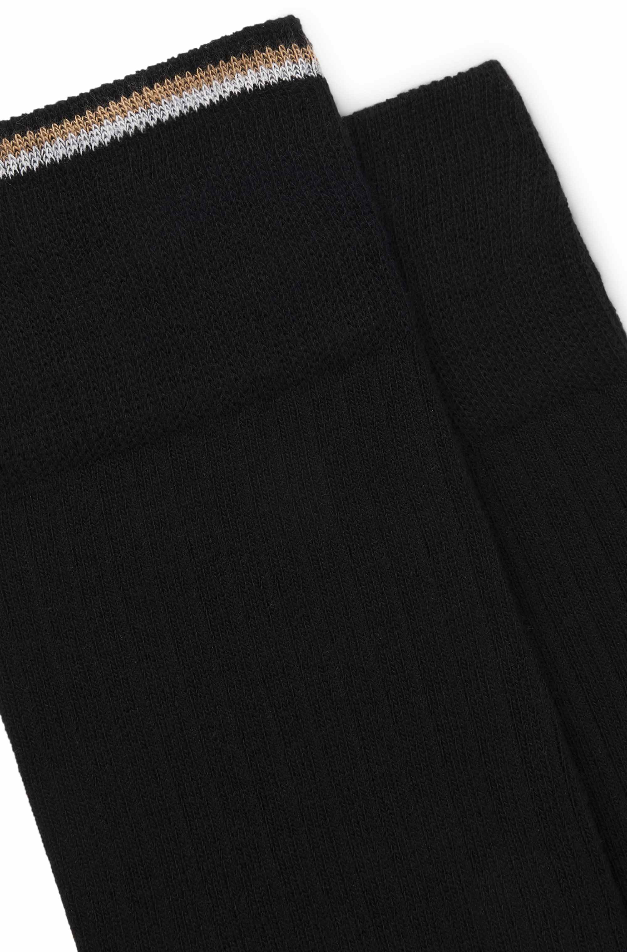 Two-pack of regular-length cotton-blend socks