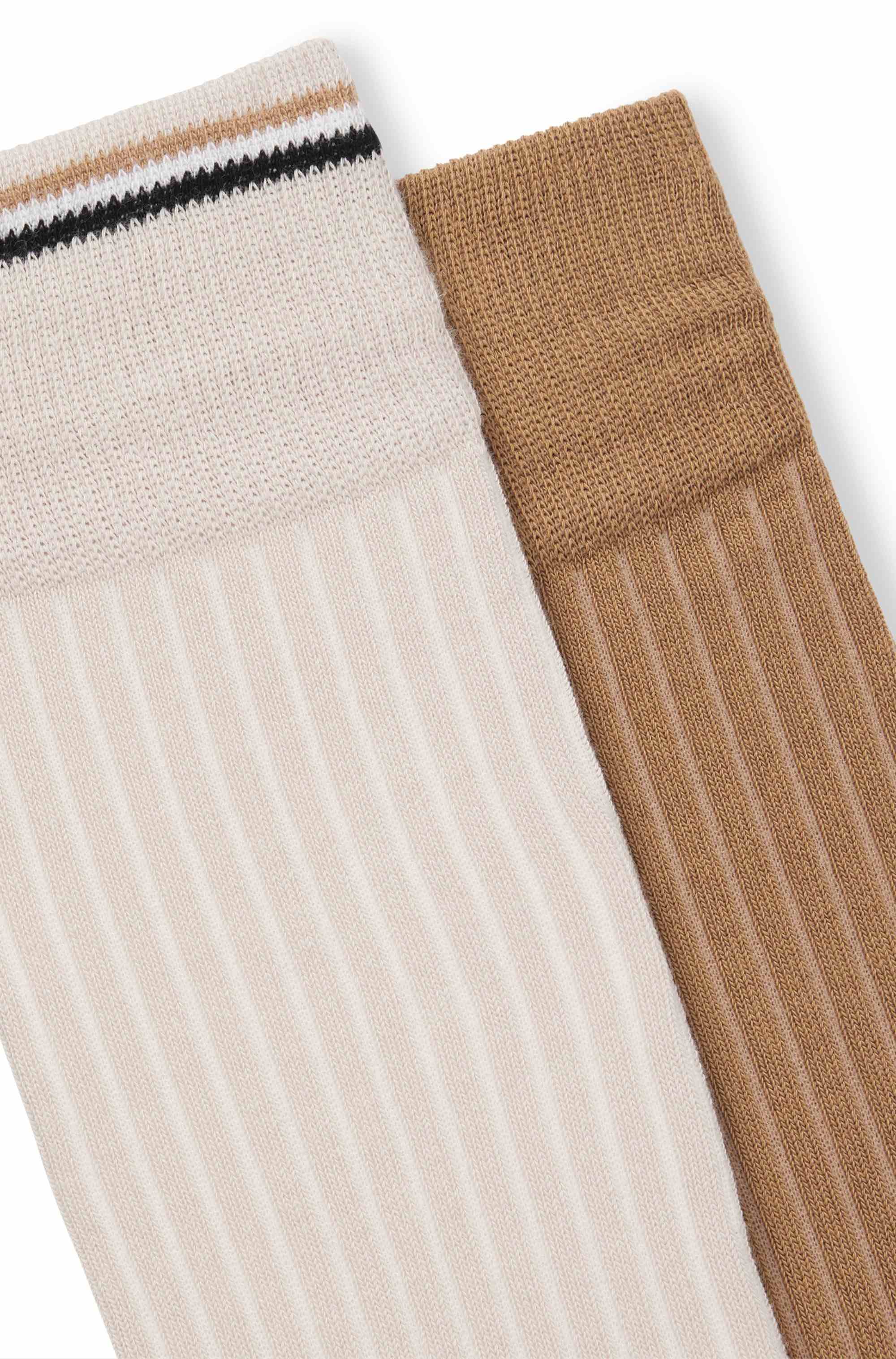 Two-pack of regular-length cotton-blend socks