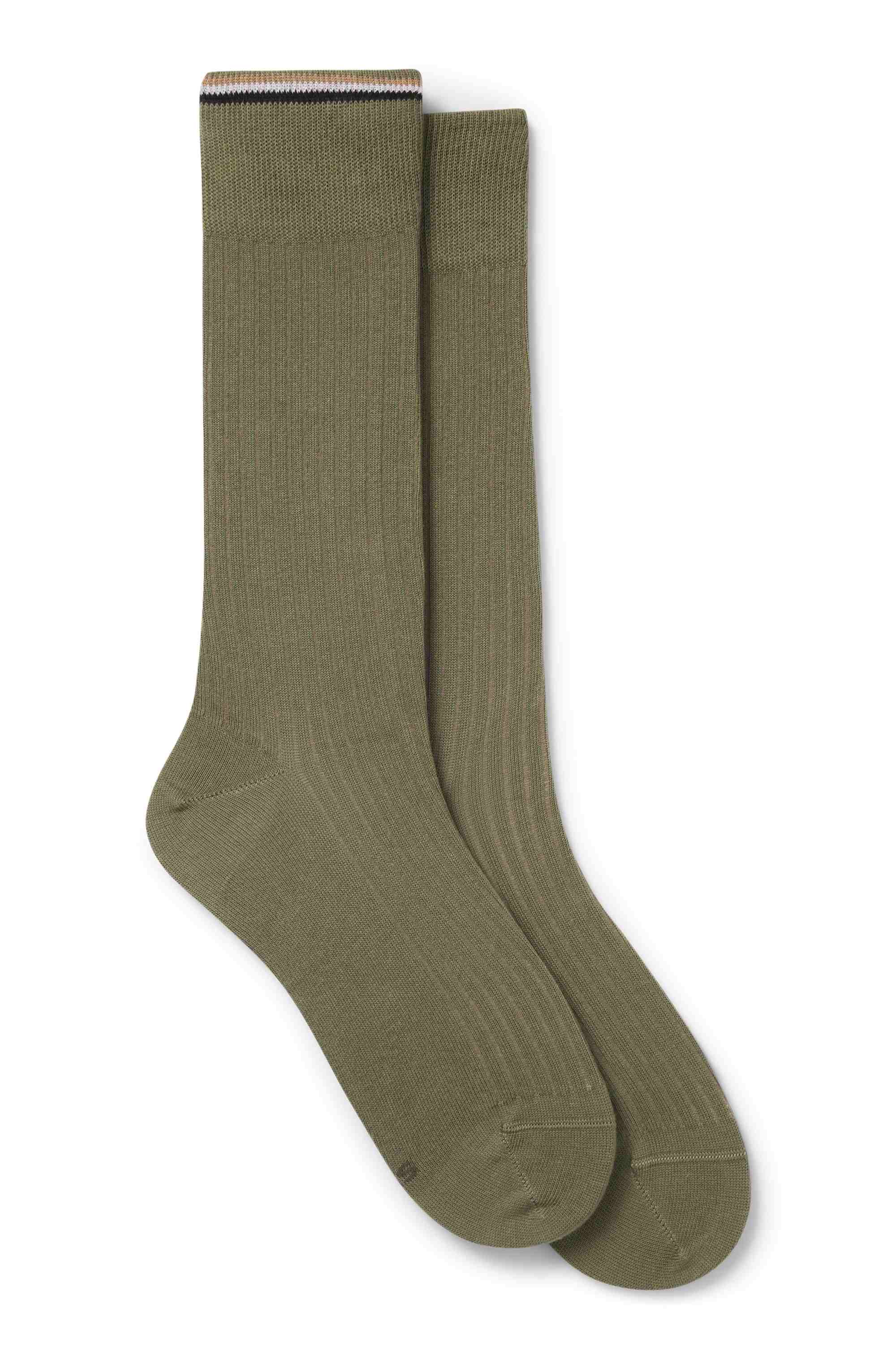 Two-pack of regular-length cotton-blend socks