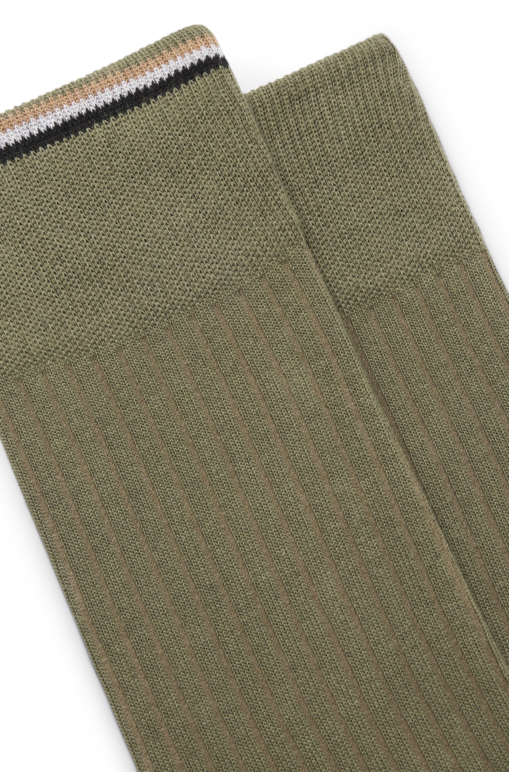Two-pack of regular-length cotton-blend socks