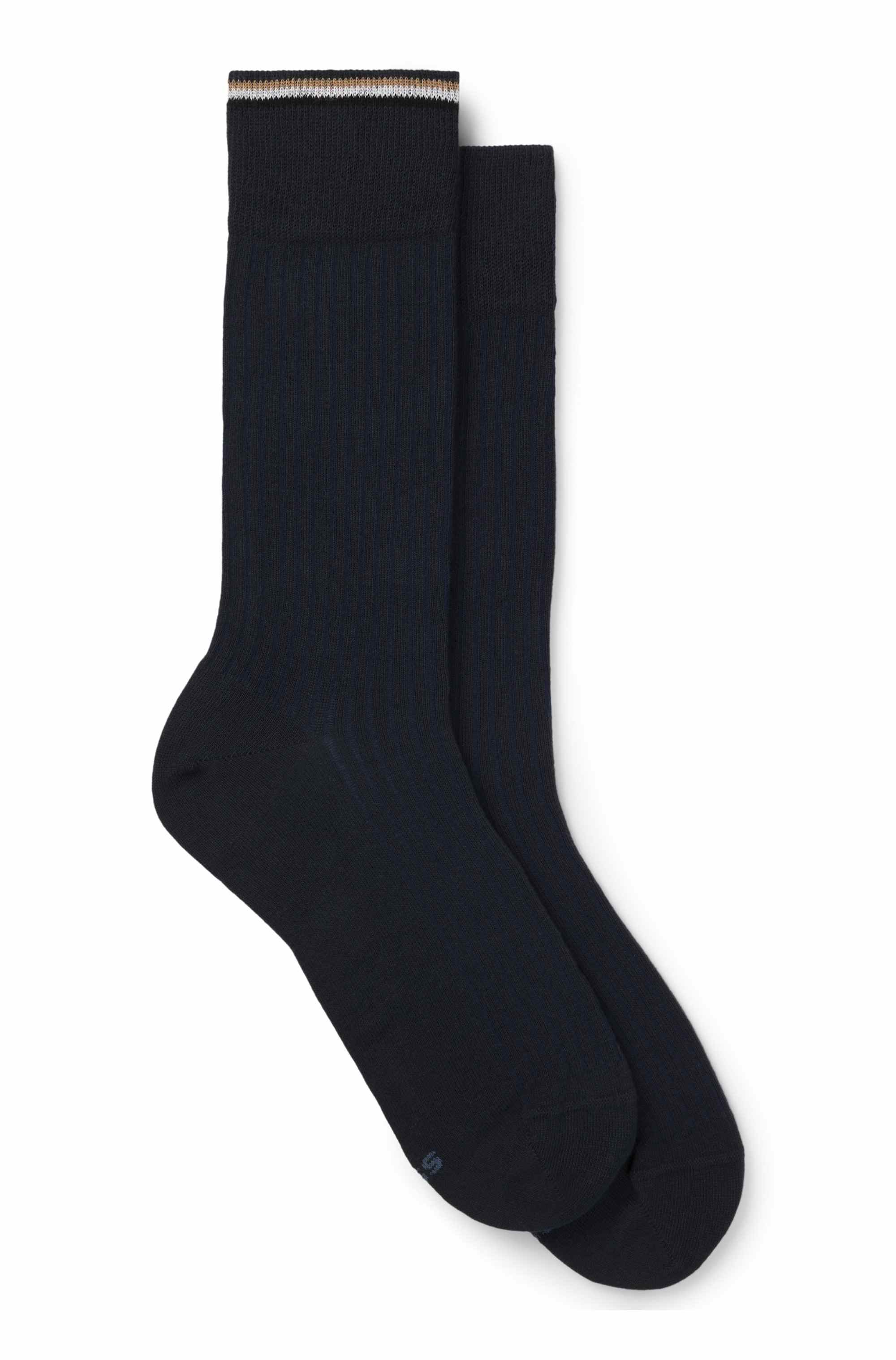 Two-pack of regular-length cotton-blend socks