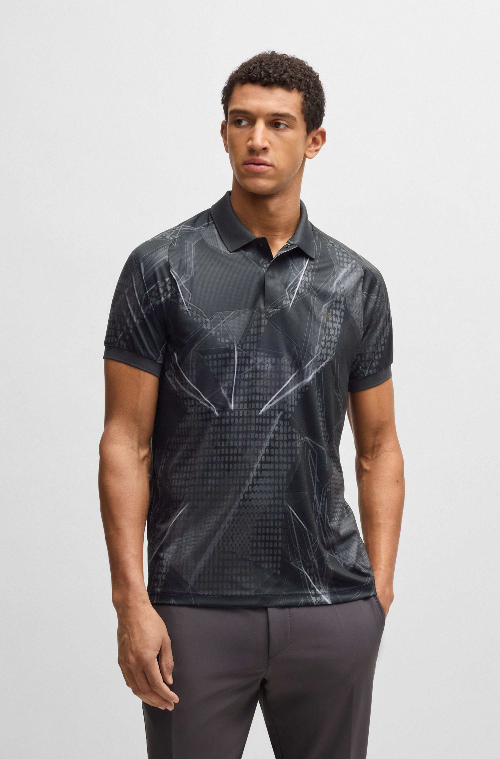 Active Paddy graphic-print polo shirt