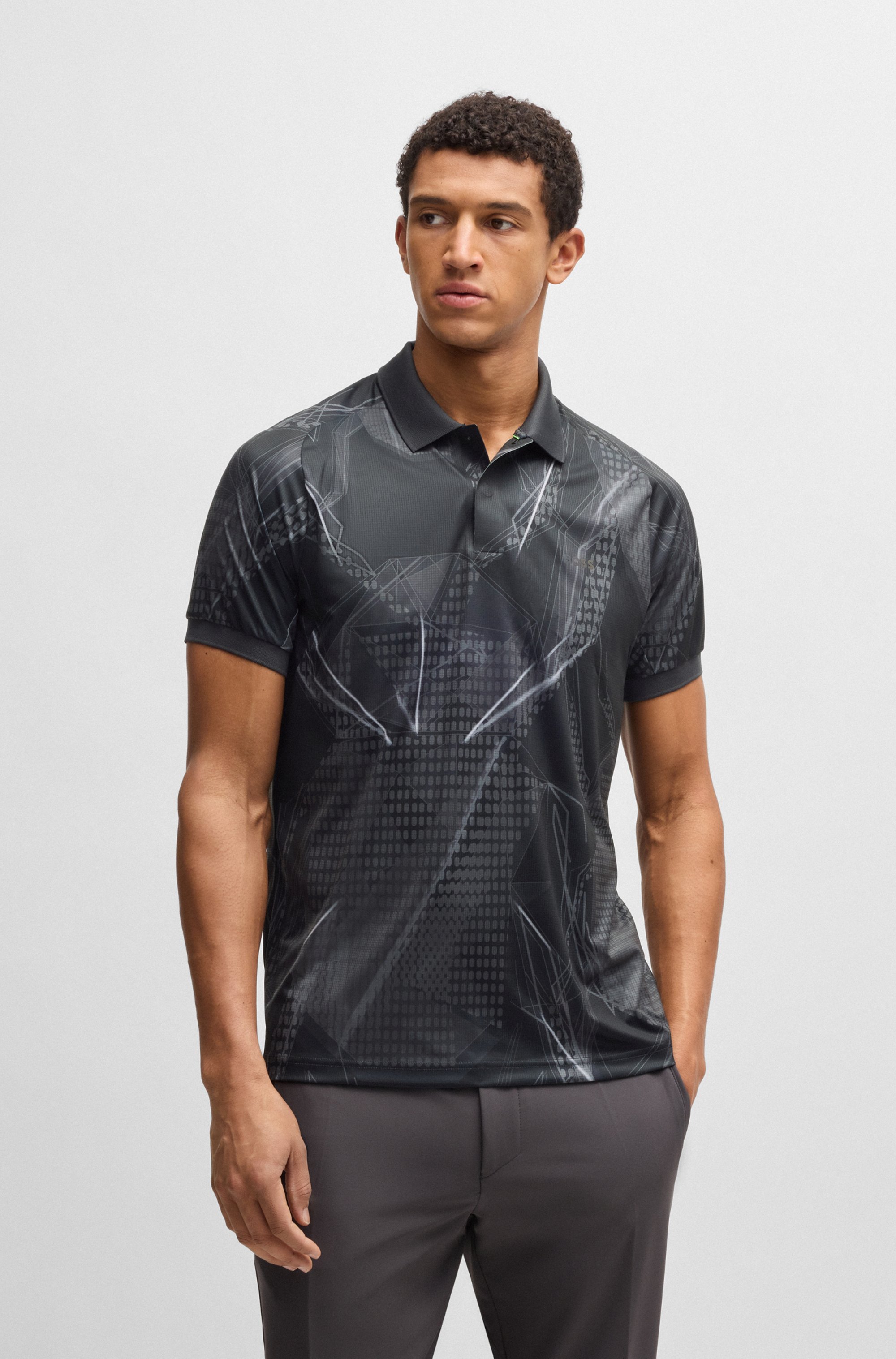 Active Paddy graphic-print polo shirt
