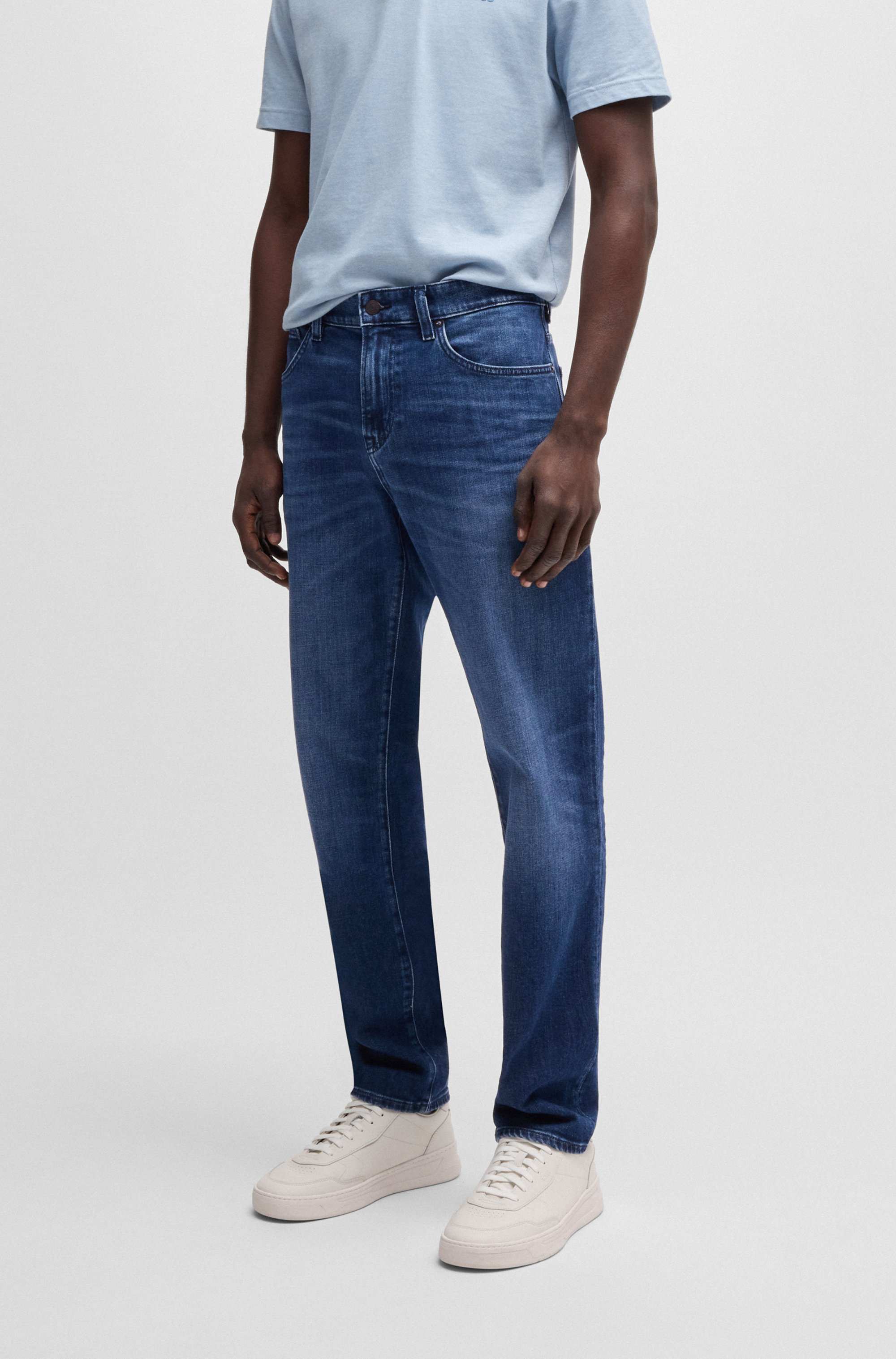 Maine regular-fit jeans in blue comfort-stretch denim