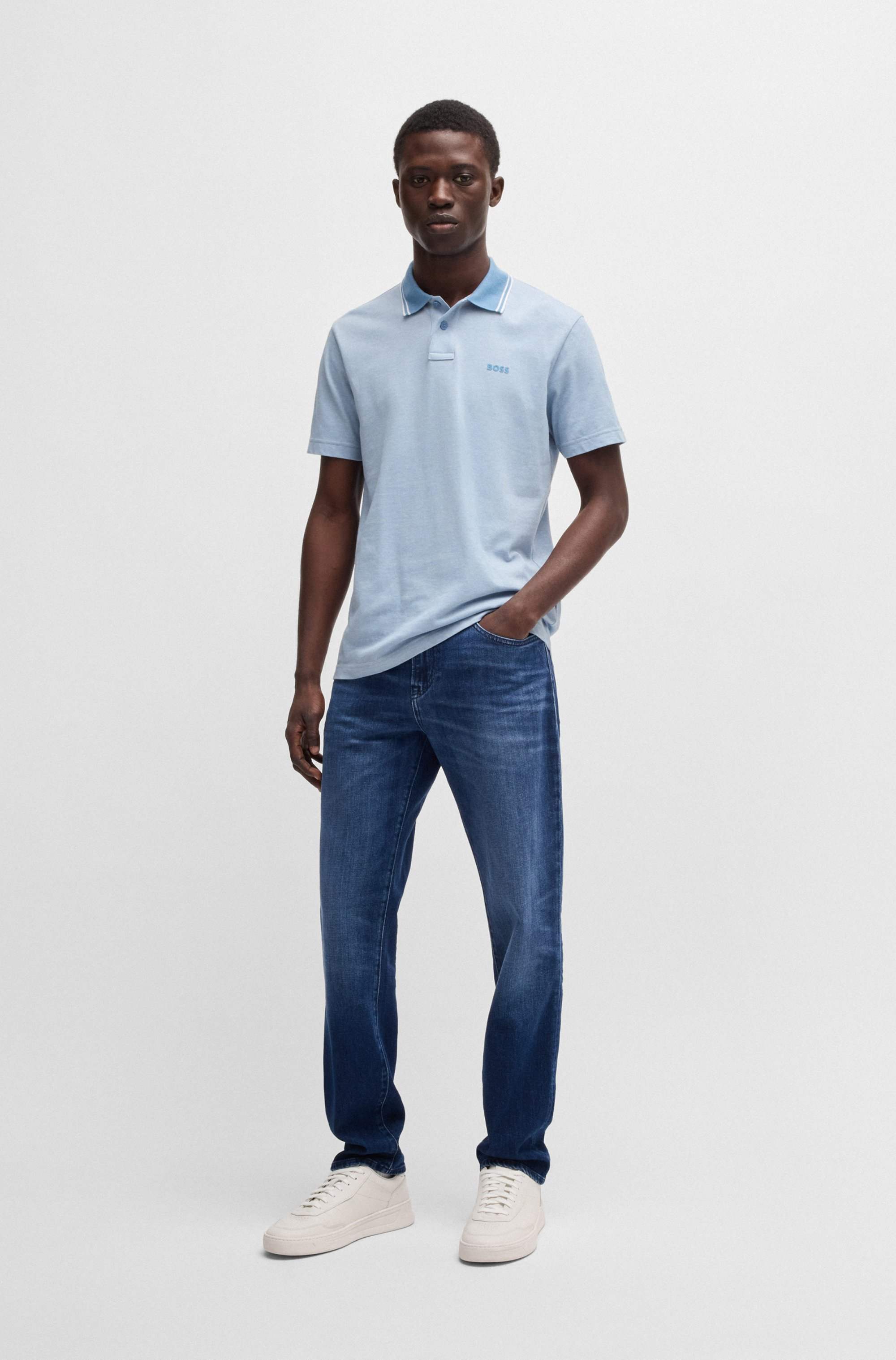 Maine regular-fit jeans in blue comfort-stretch denim