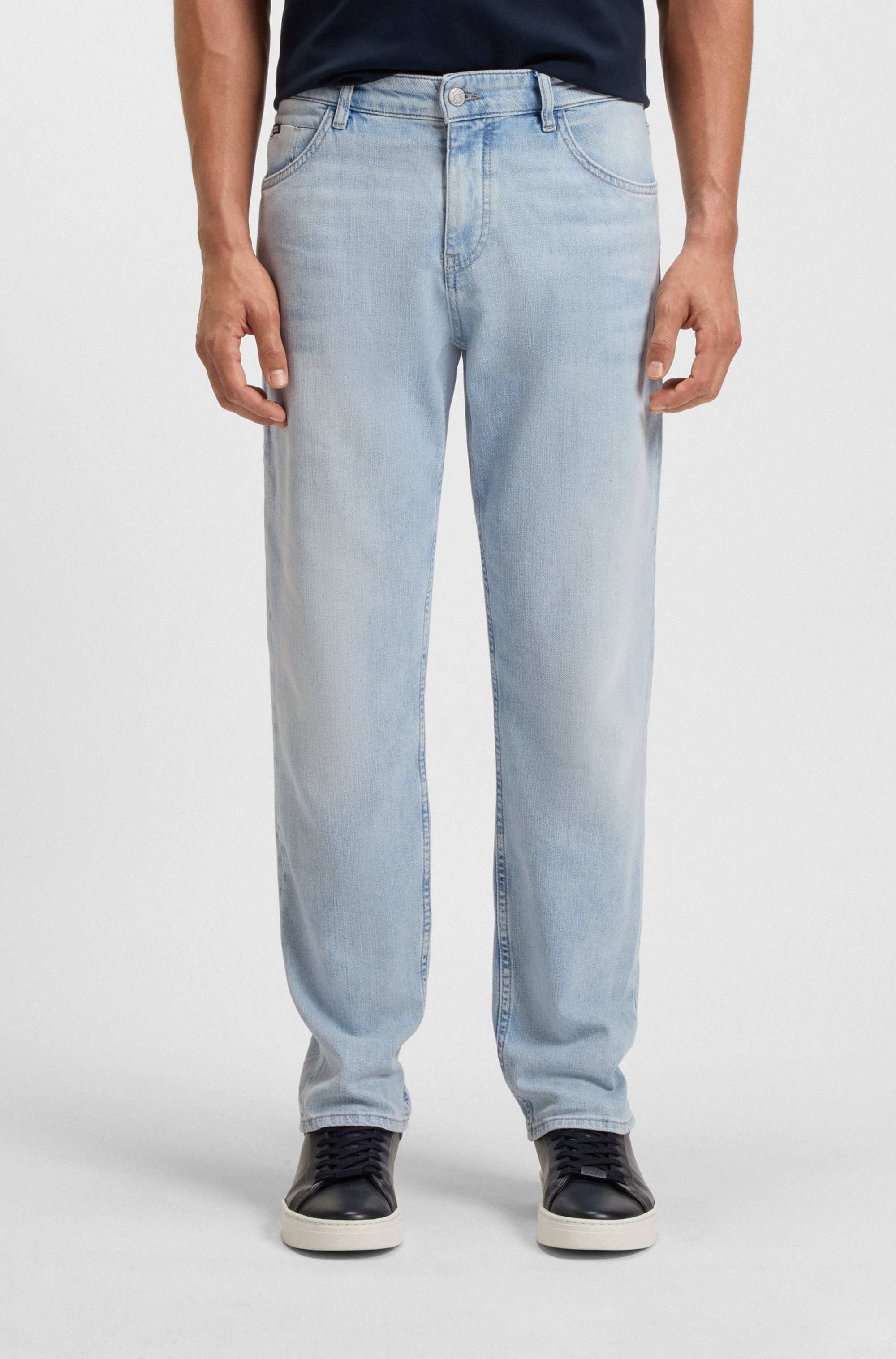 Maine regular-fit jeans in blue mechanical-stretch denim