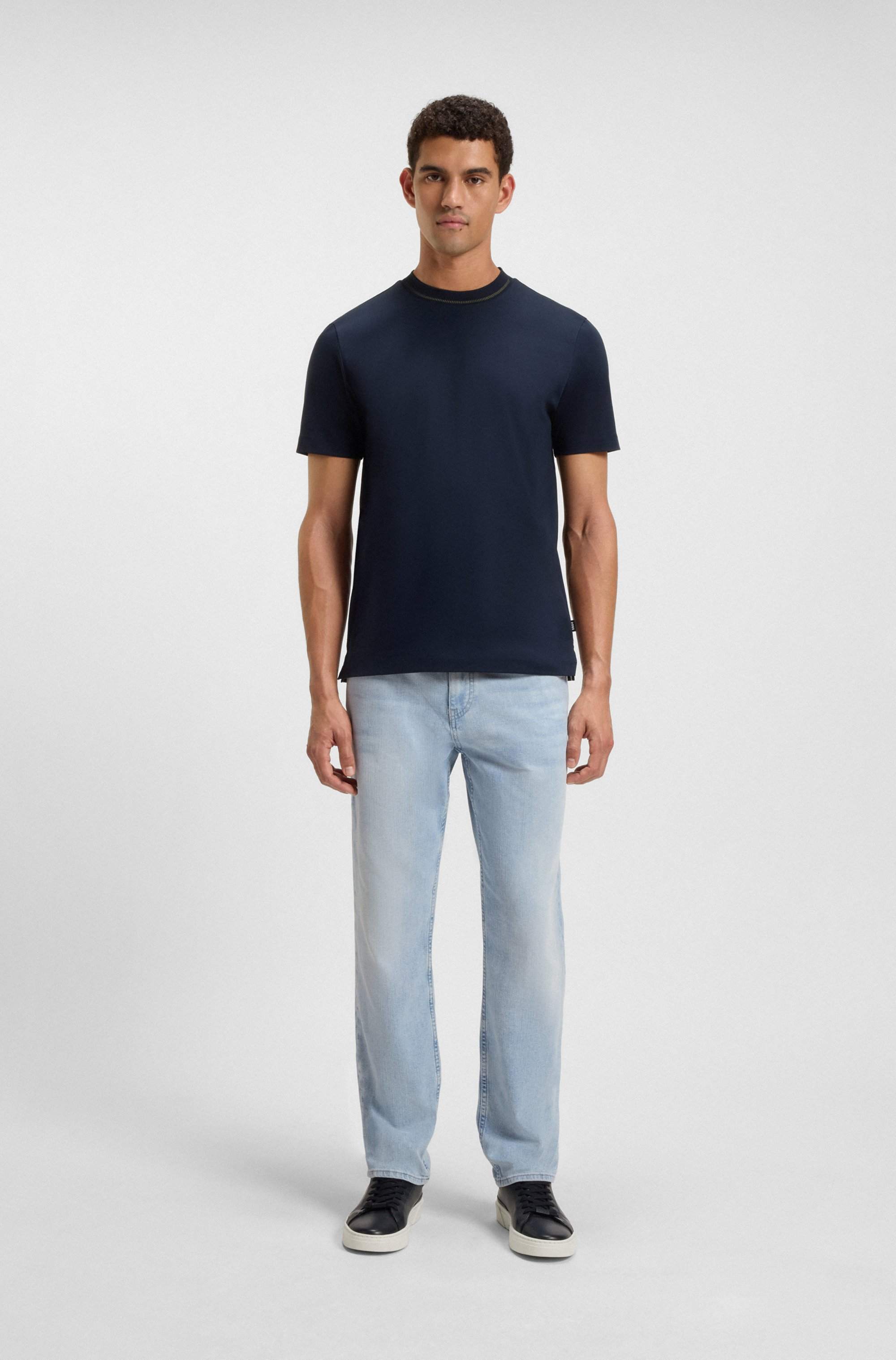 Maine regular-fit jeans in blue mechanical-stretch denim