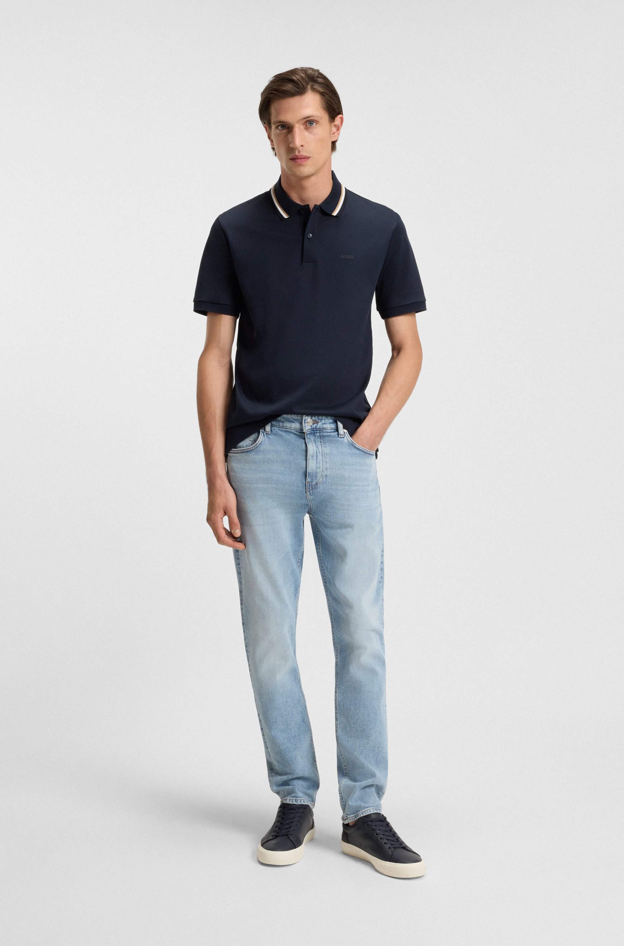 Delaware slim-fit jeans in blue comfort-stretch denim