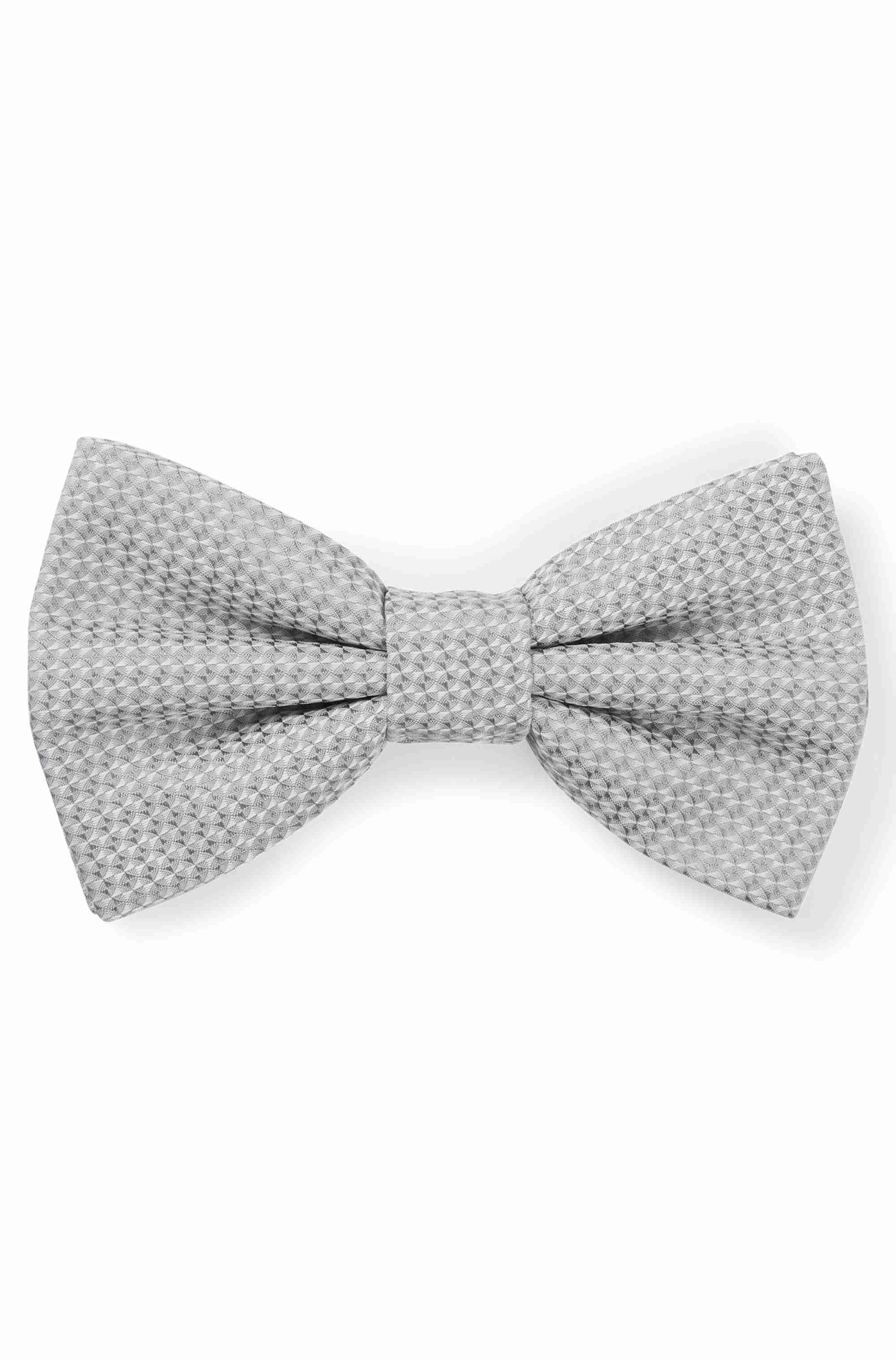 Bow tie with jacquard structure