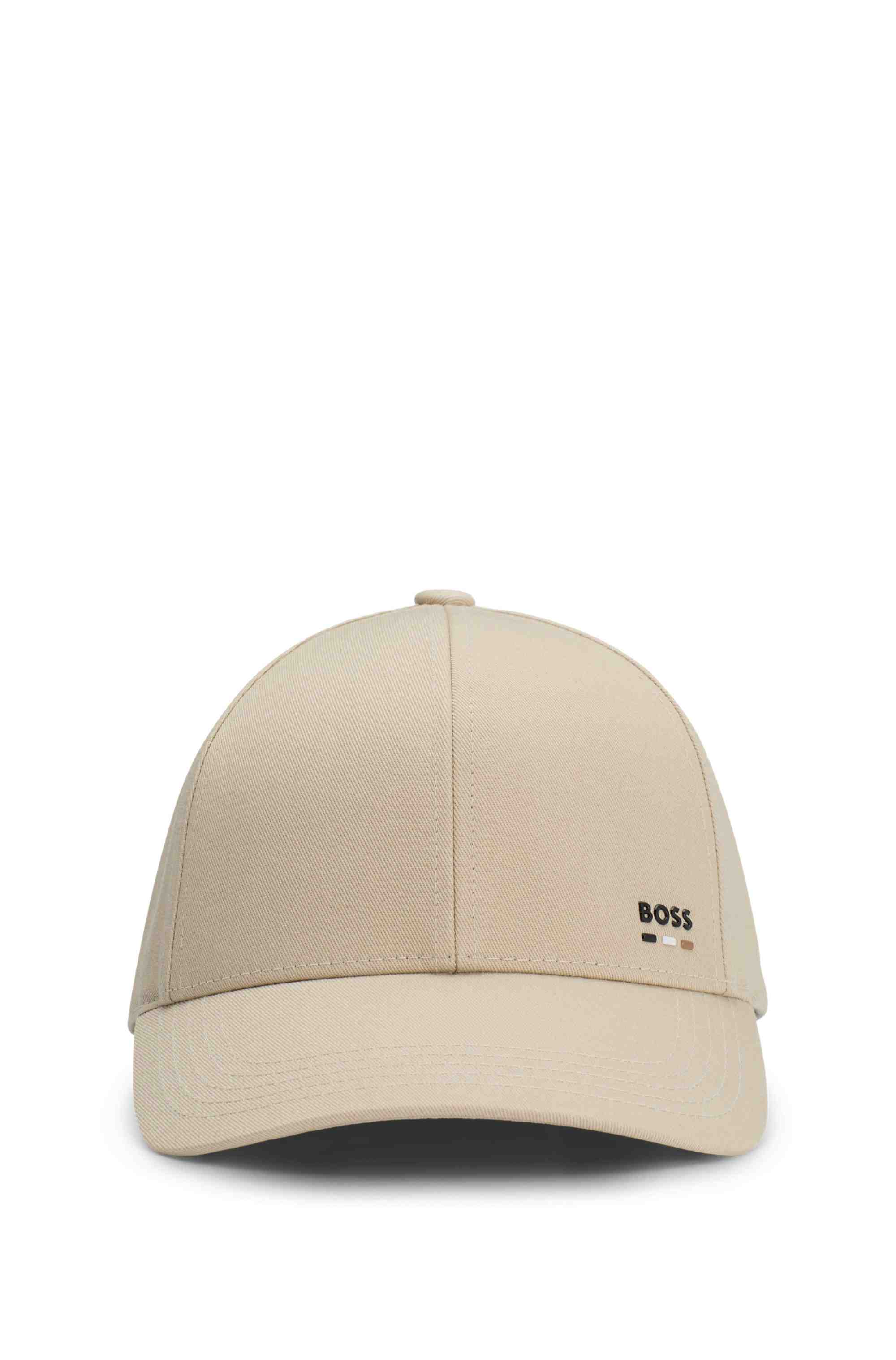 Cotton-twill cap with logo trim