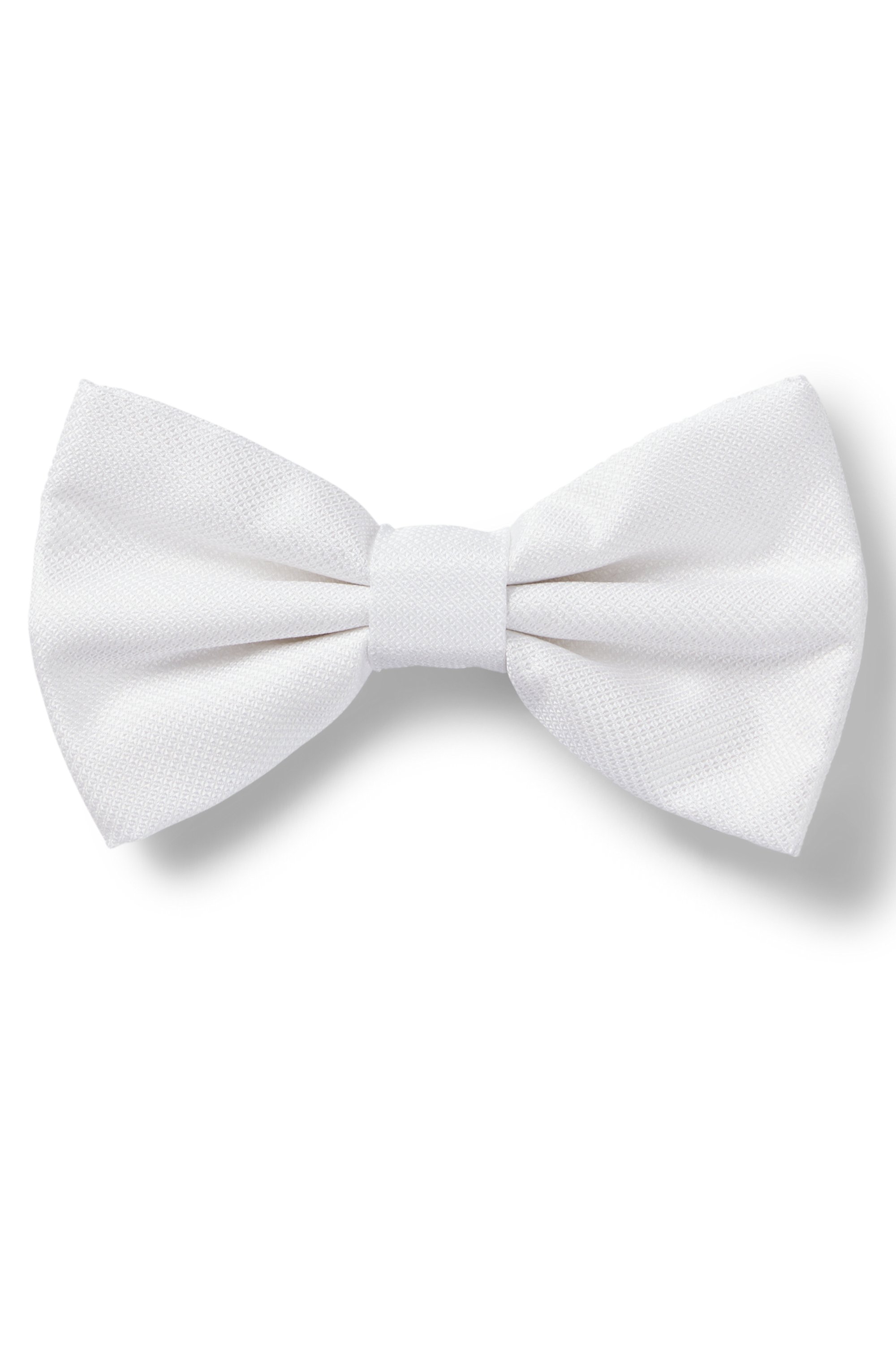 Pre-tied bow tie with jacquard structure