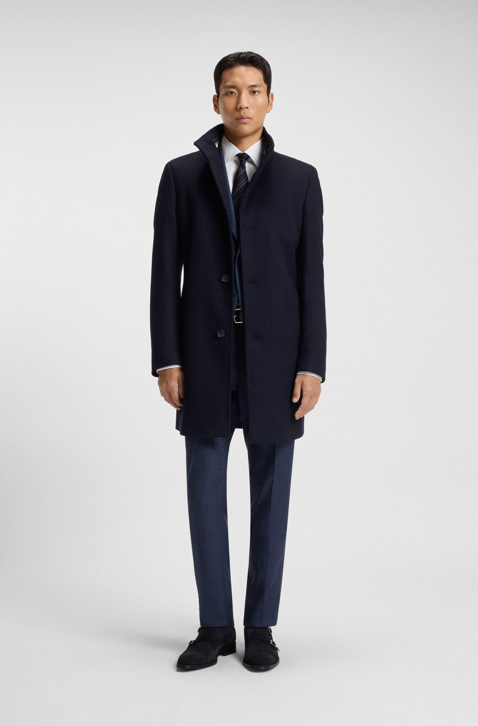 Double monk shoes in suede