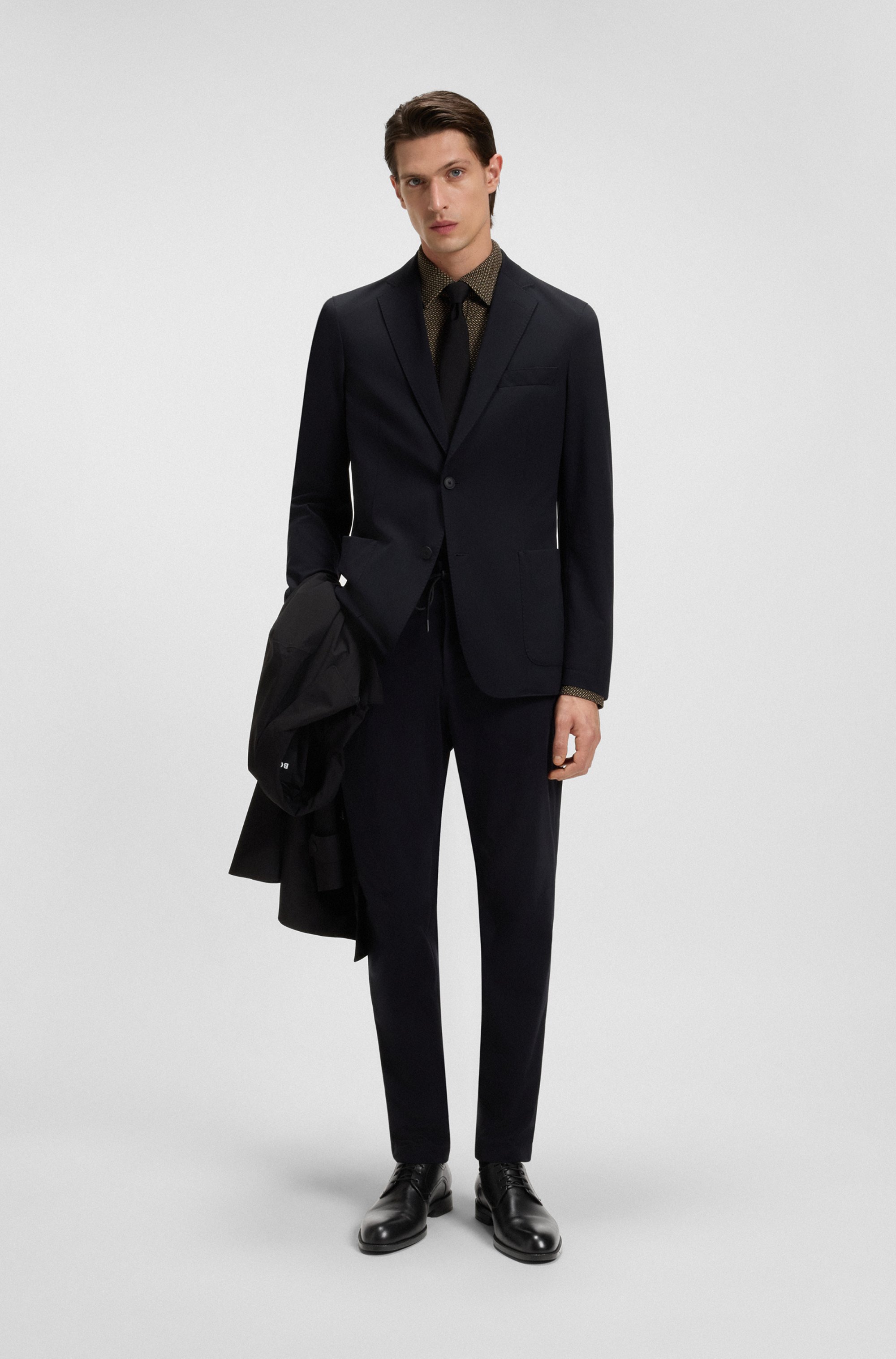 Derby shoes in leather