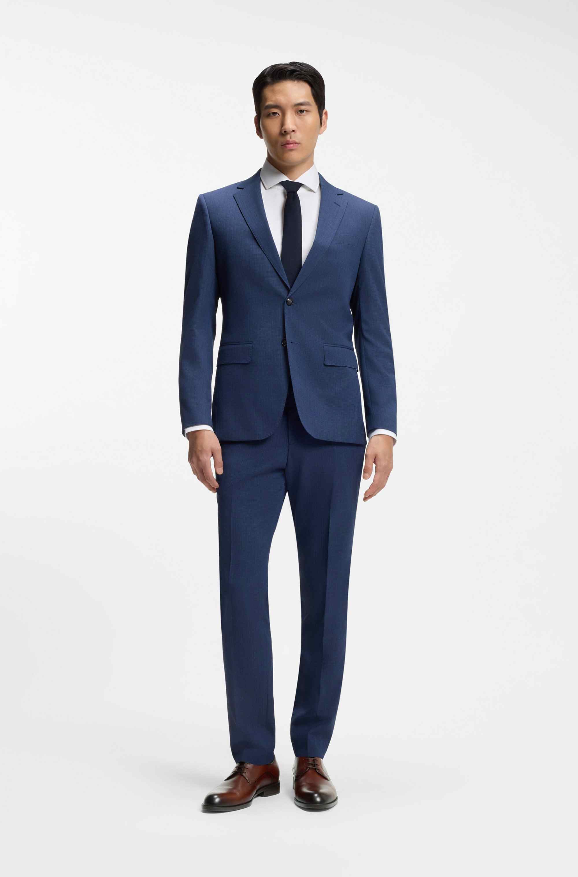 Derby shoes in leather