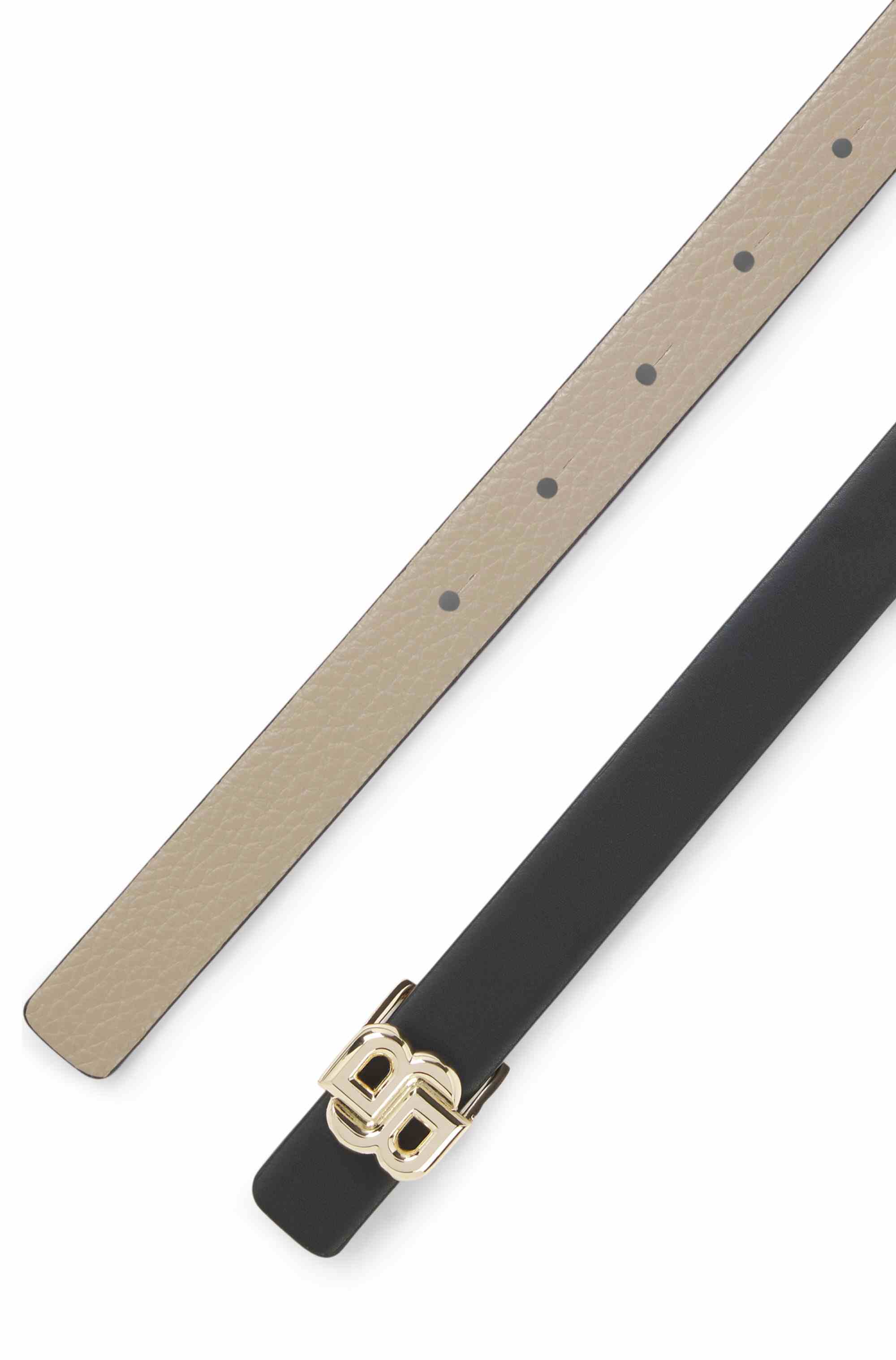 Reversible Italian-leather belt with Double B monogram buckle