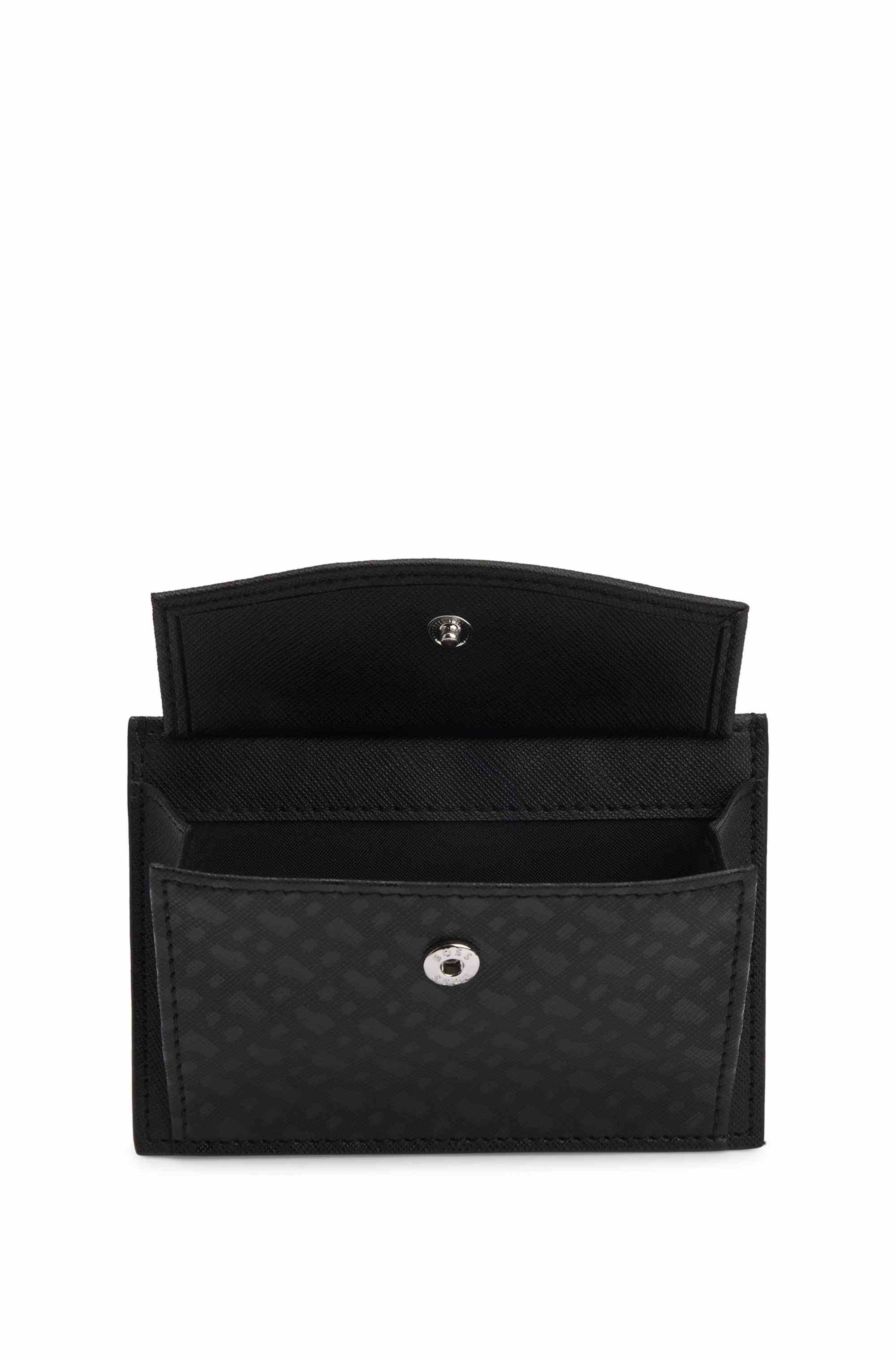 Card holder with monogram pattern