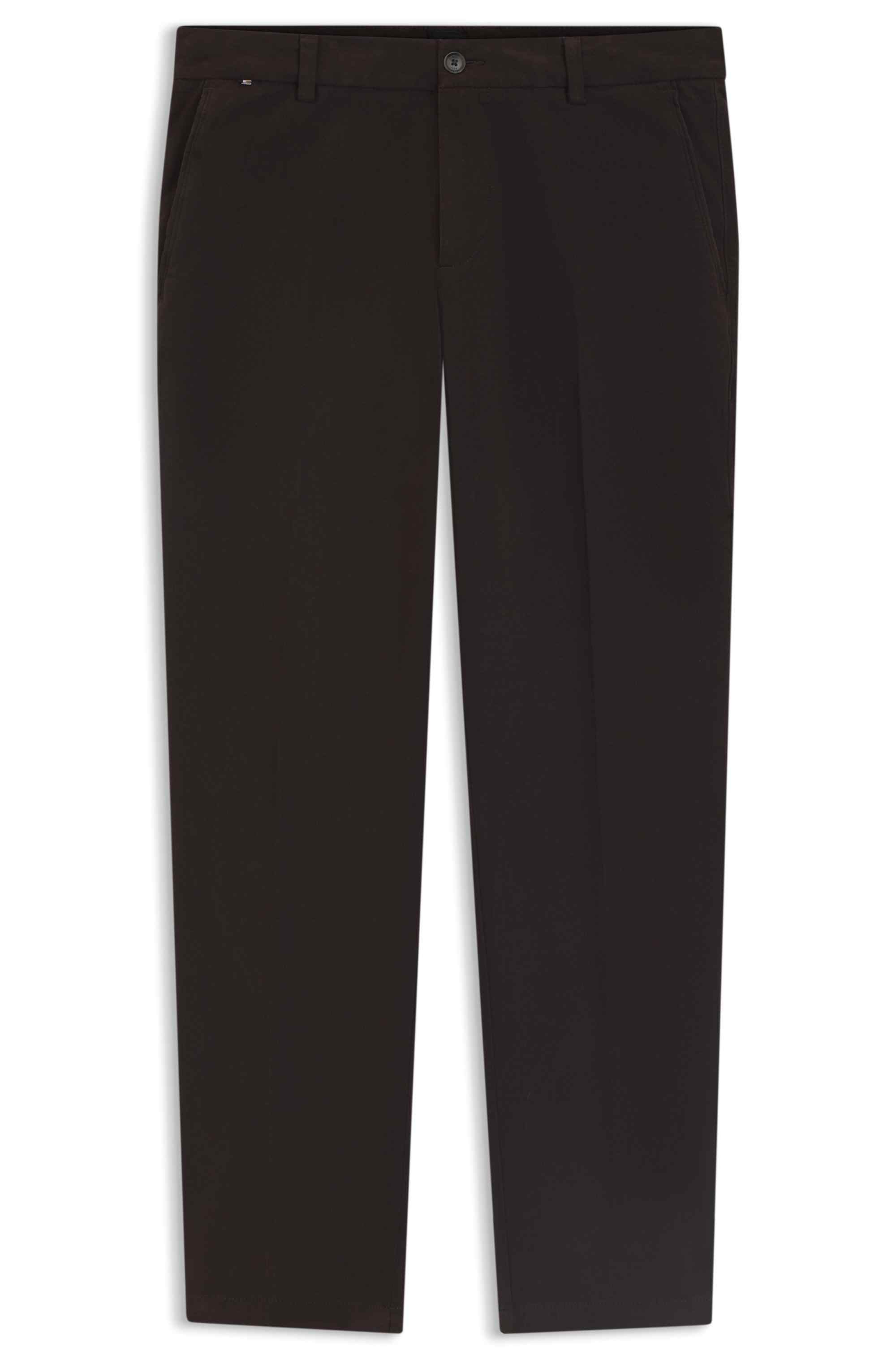 Modern-fit trousers in stretch-cotton twill