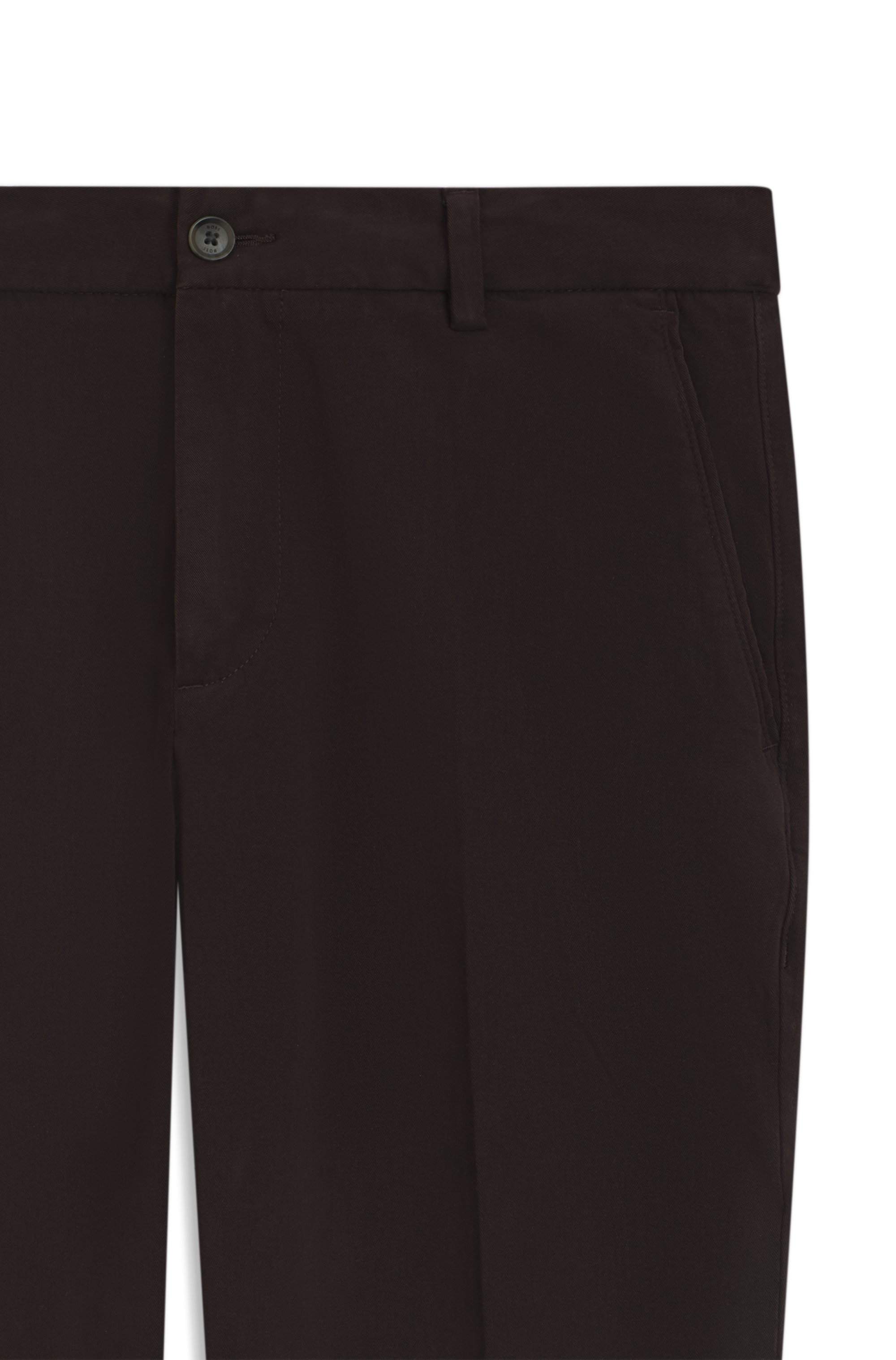 Modern-fit trousers in stretch-cotton twill