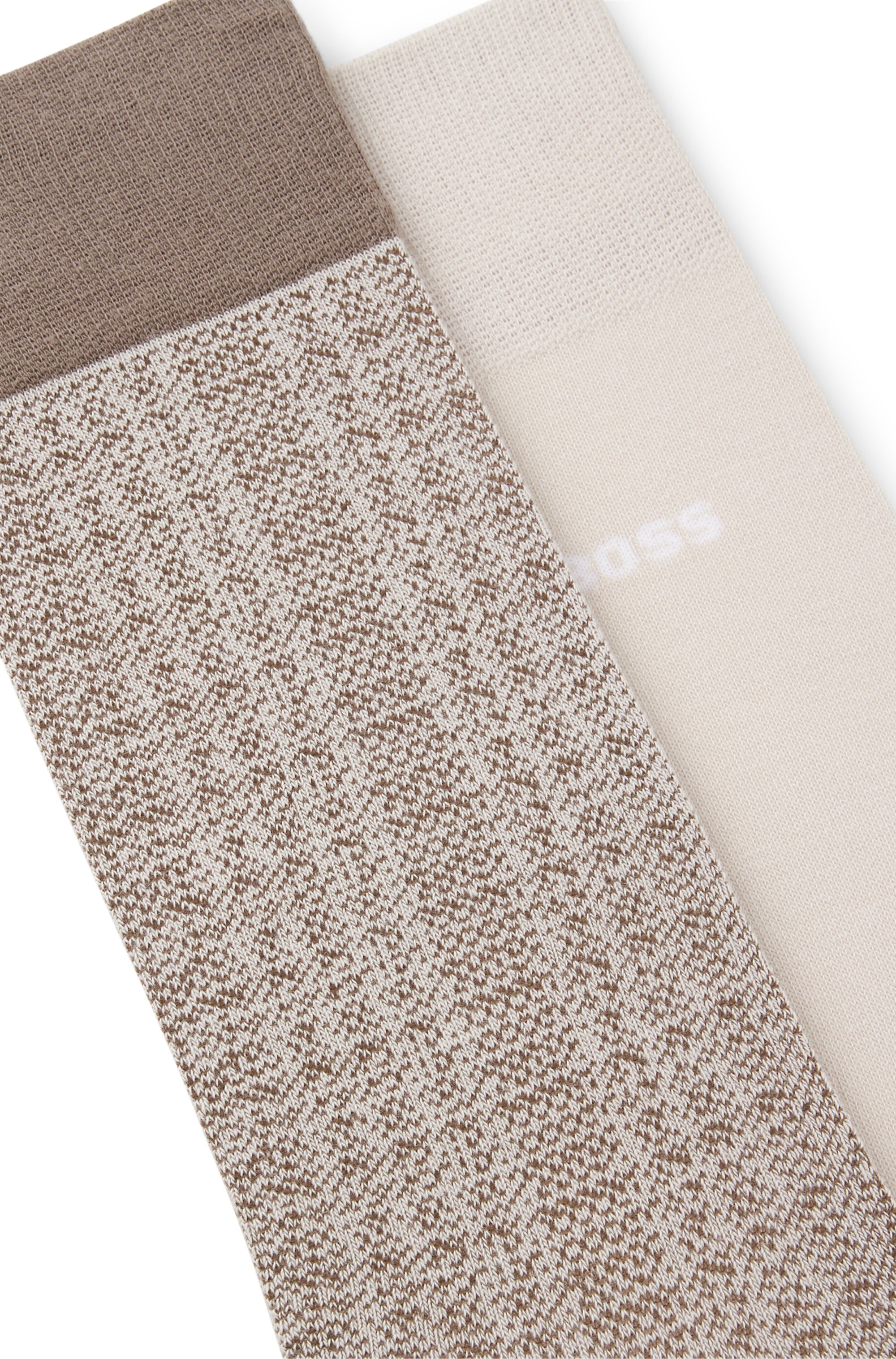 Two-pack of regular-length socks in a cotton blend