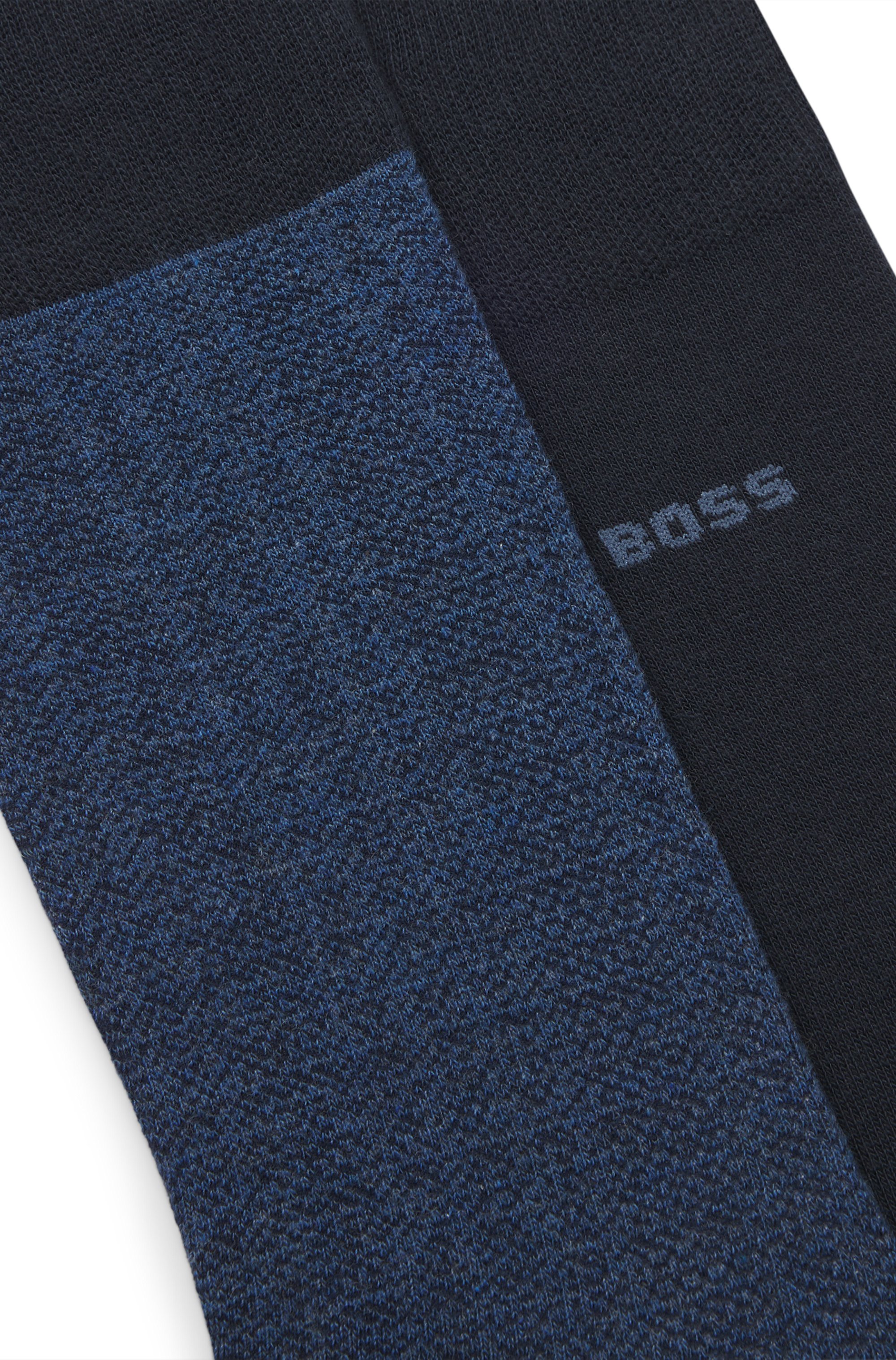 Two-pack of regular-length socks in a cotton blend