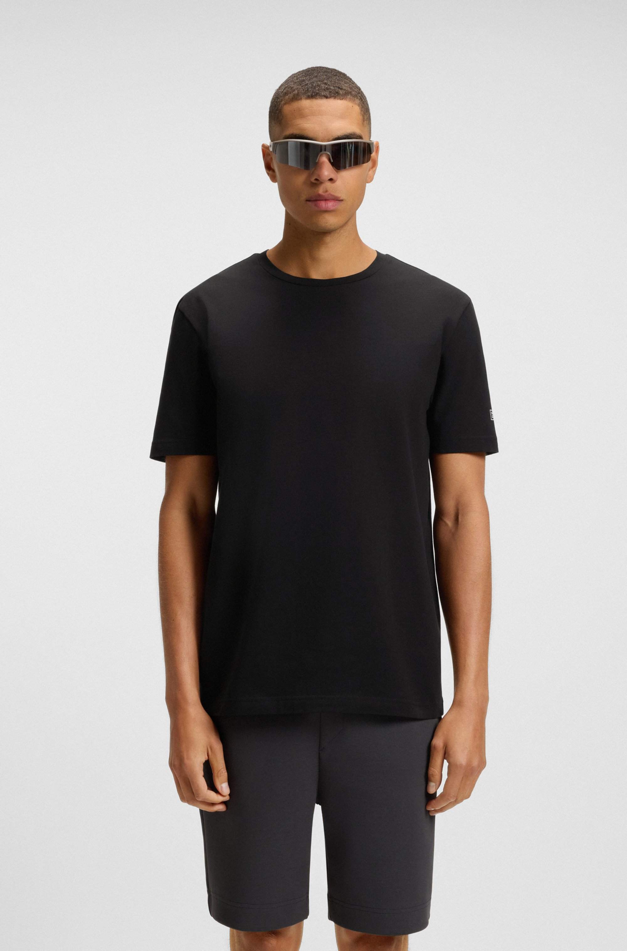 Two-pack of cotton T-shirts with logos