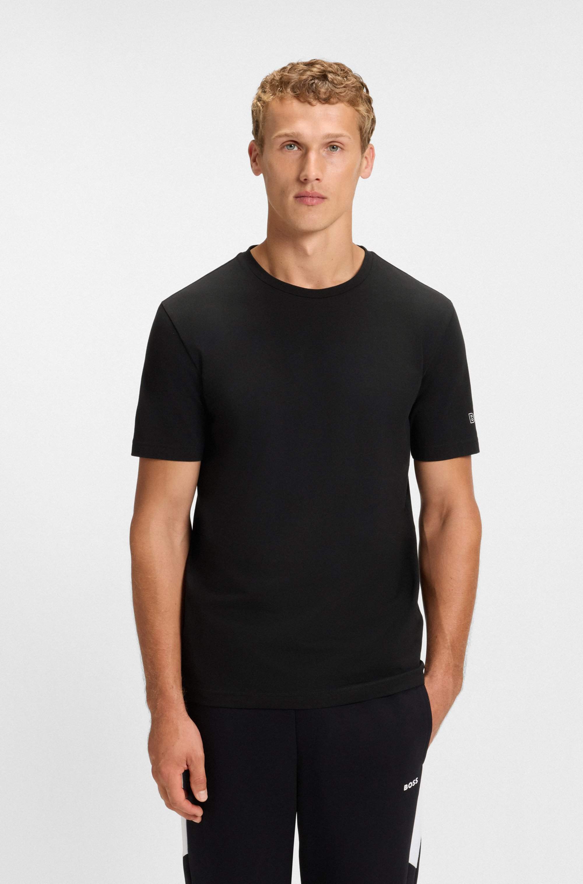 Two-pack of cotton T-shirts with logos