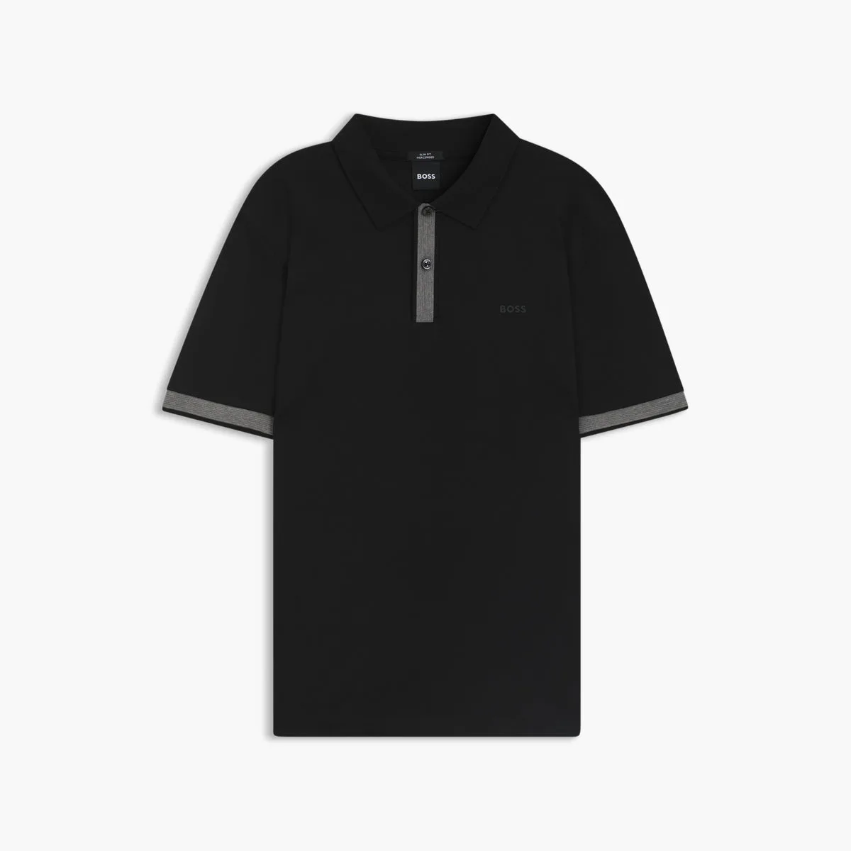 Structured-Trim Slim-Fit Polo Shirt In Mercerised Cotton