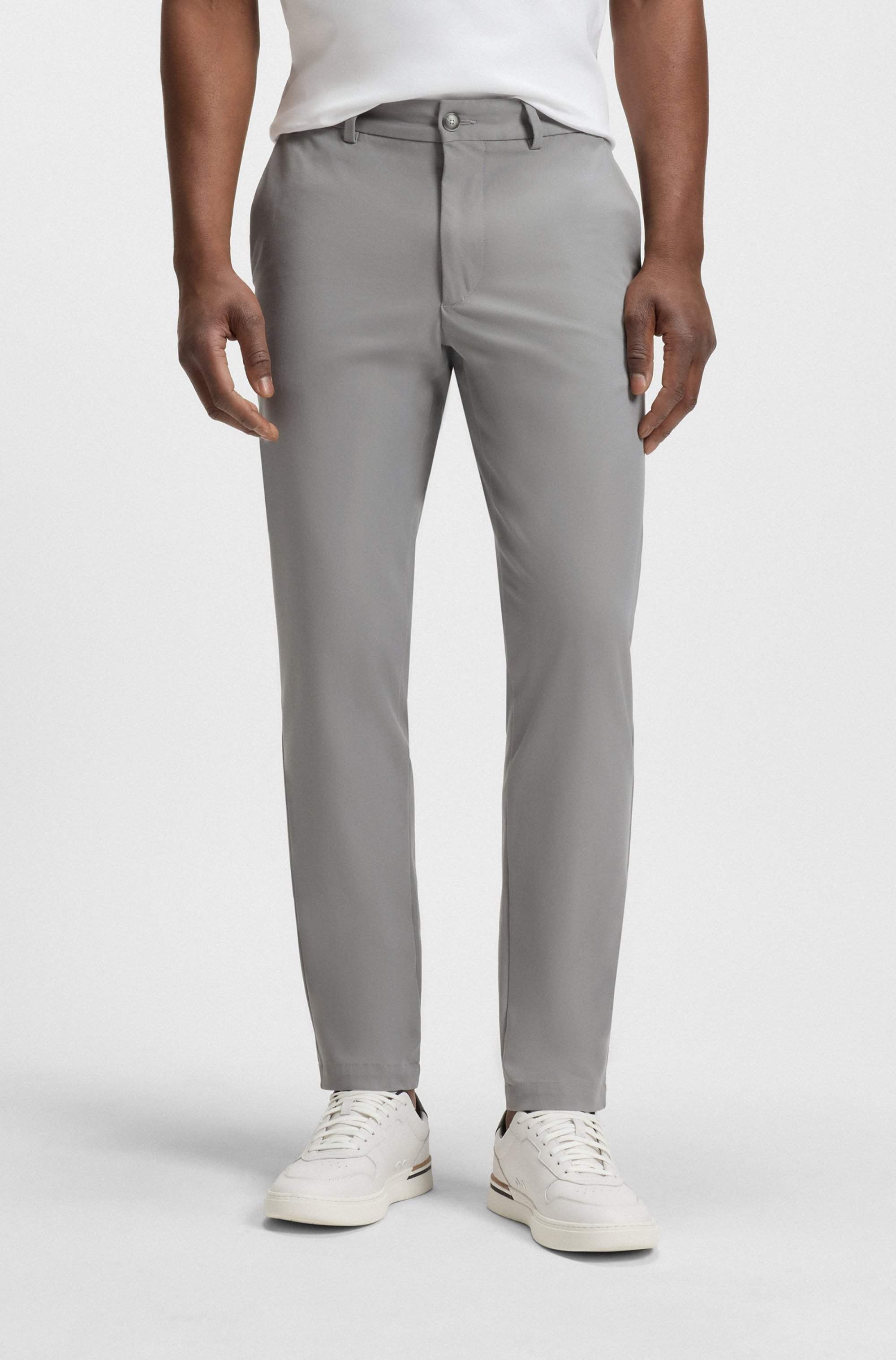 Slim-fit trousers in a stretch-cotton blend