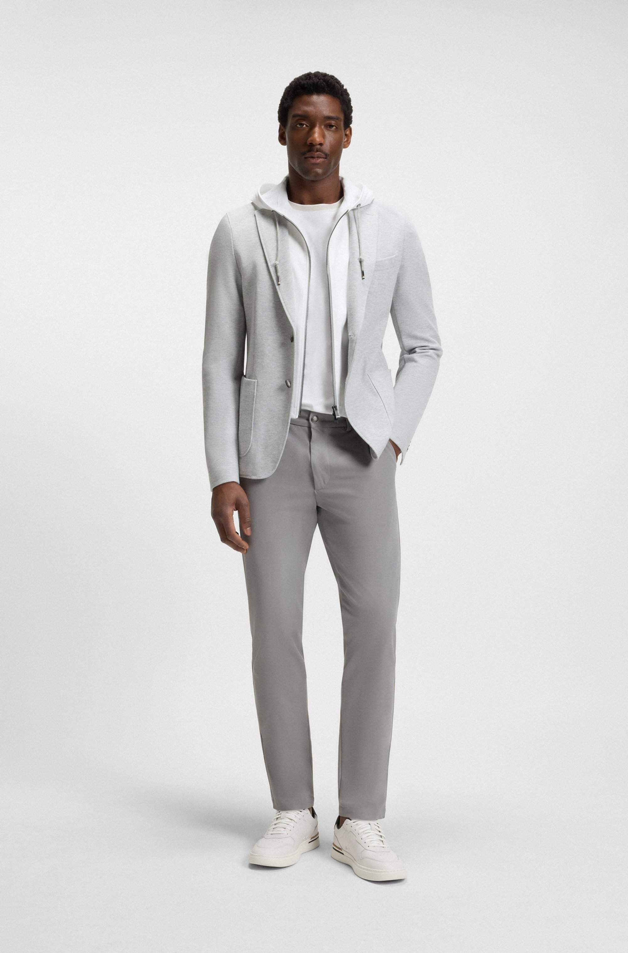 Slim-fit trousers in a stretch-cotton blend
